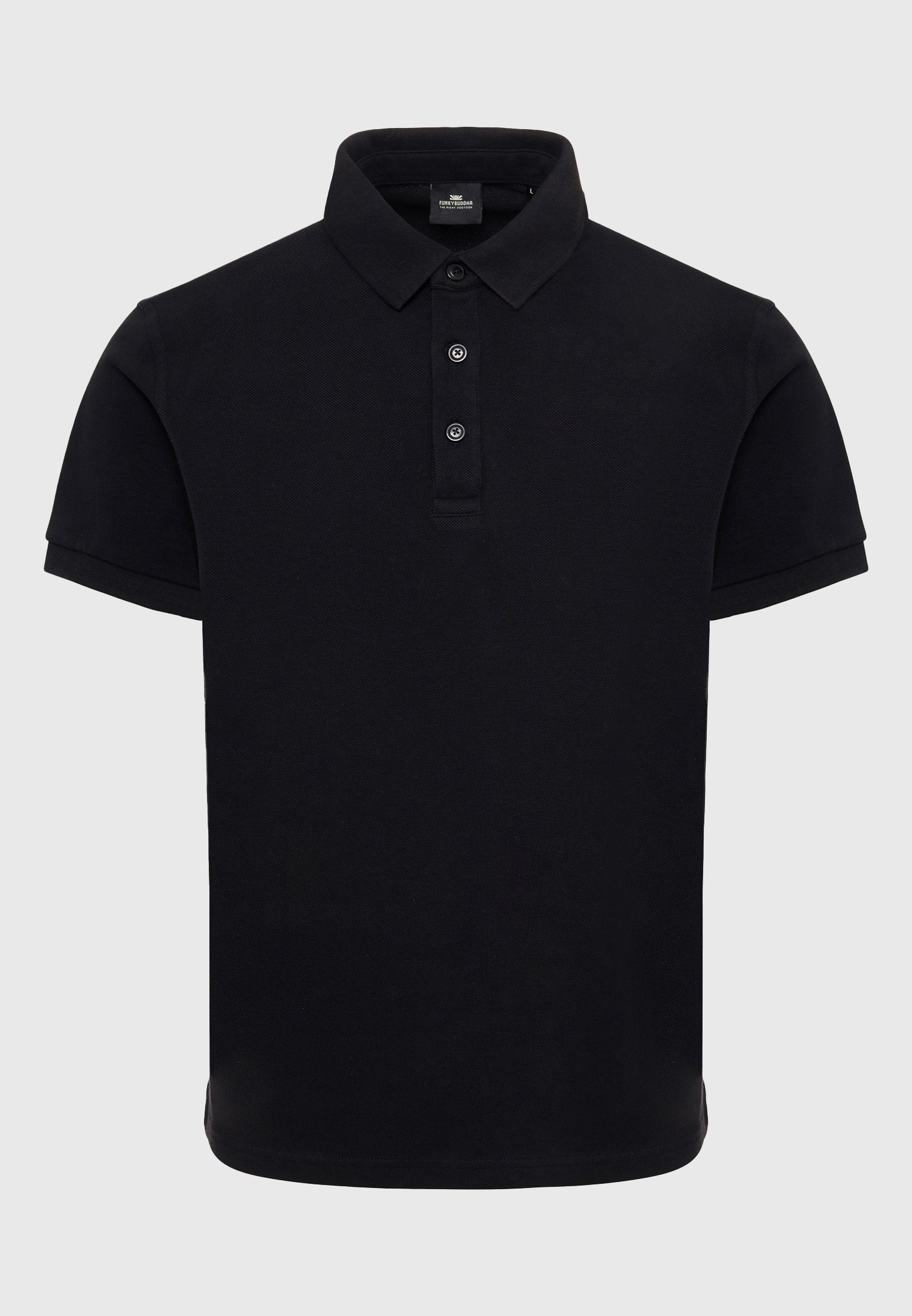 Men's Polo Shirts Funky Buddha Black