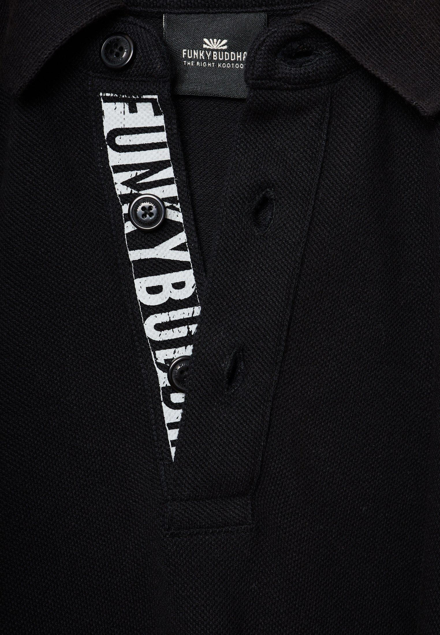 Men's Polo Shirts Funky Buddha Black