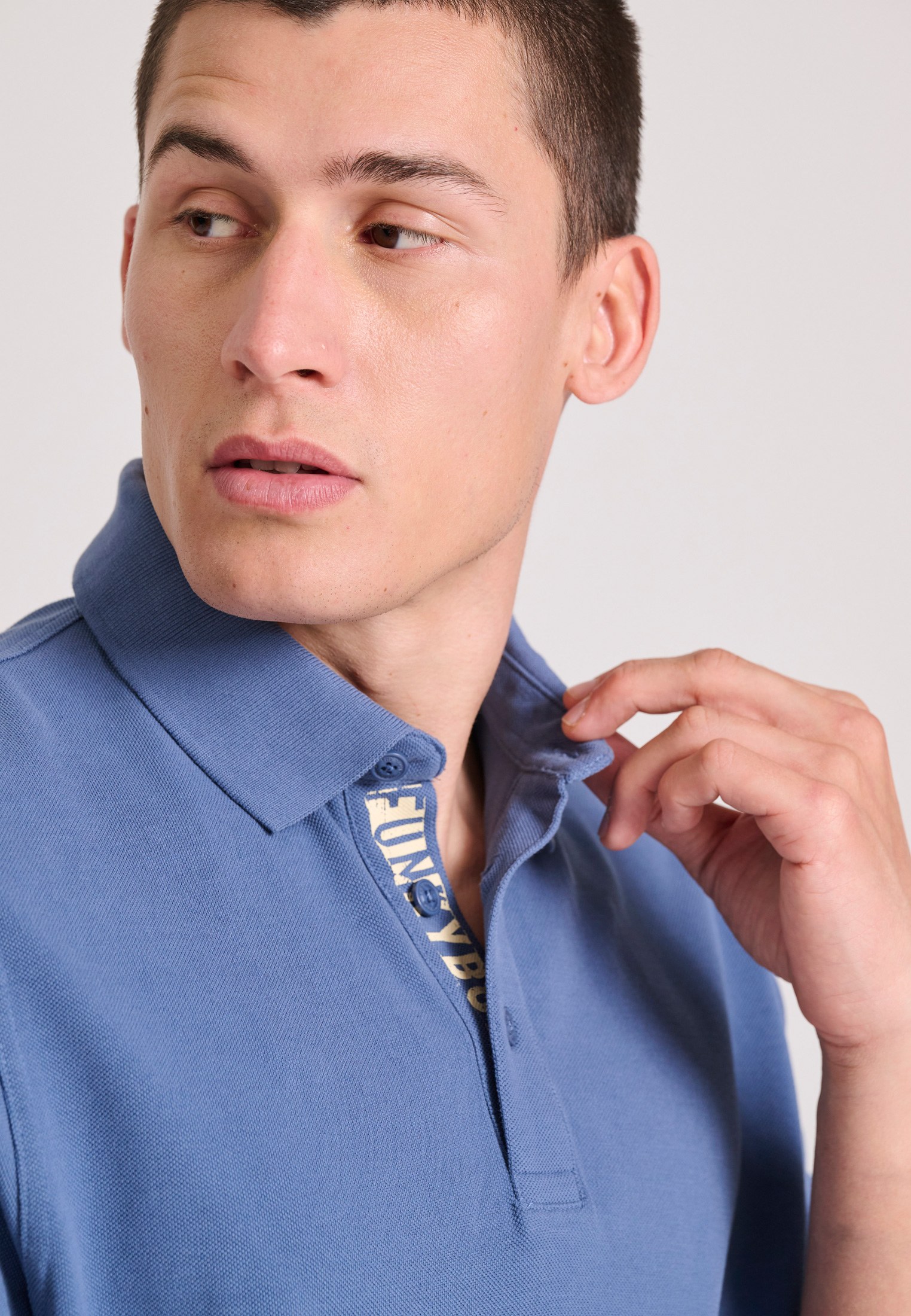 Men's Polo Shirts Funky Buddha Blue