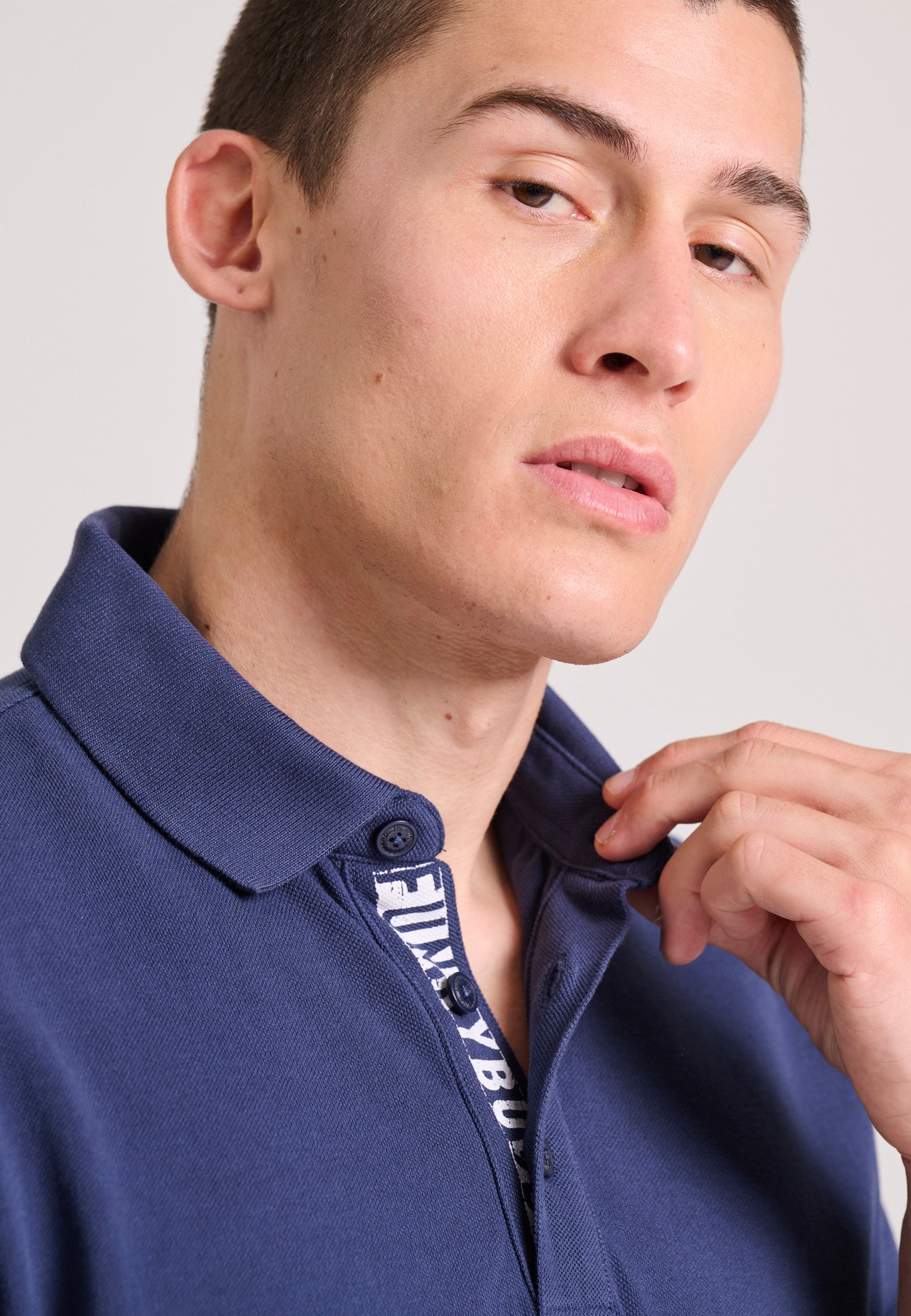 Men's Polo Shirts Funky Buddha Navy