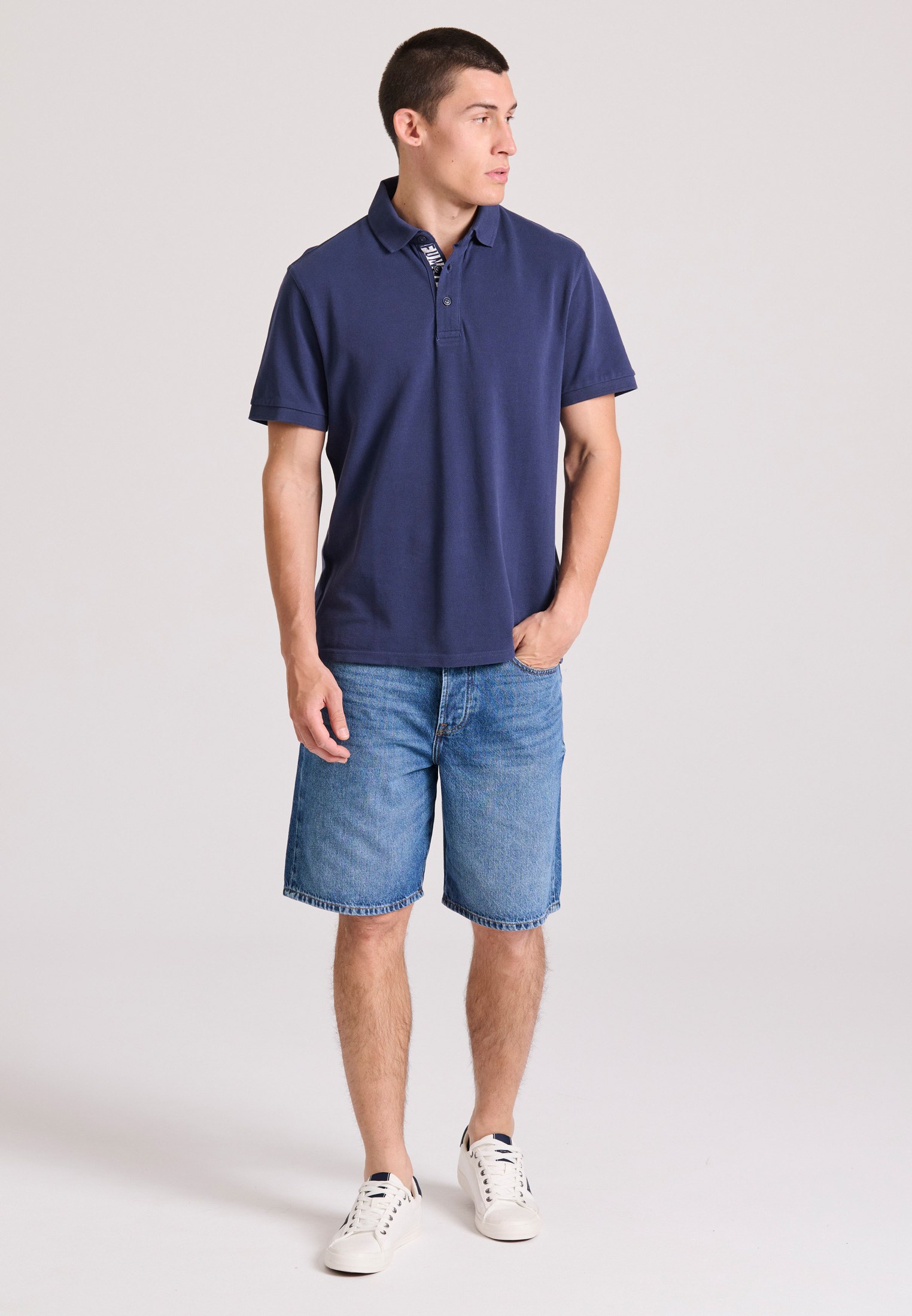 Men's Polo Shirts Funky Buddha Navy