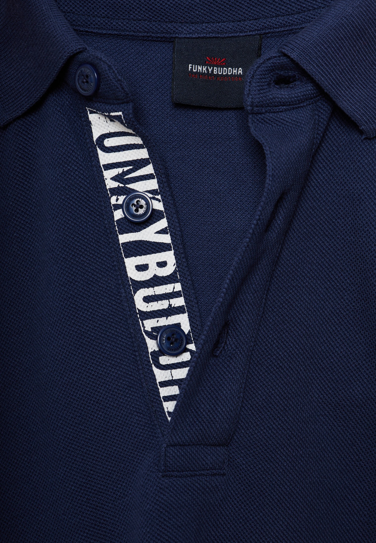 Men's Polo Shirts Funky Buddha Navy