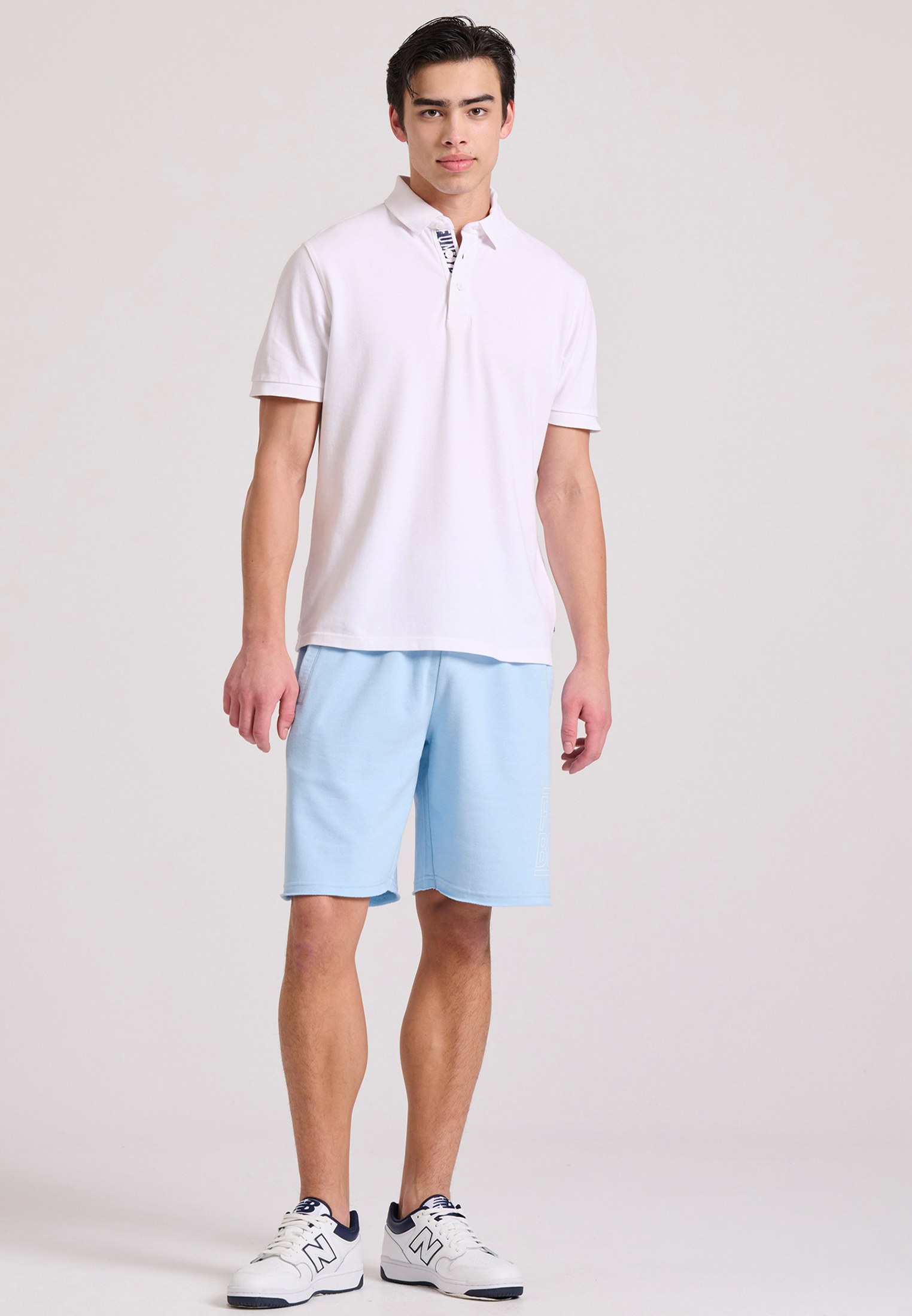 Men's Polo Shirts Funky Buddha White