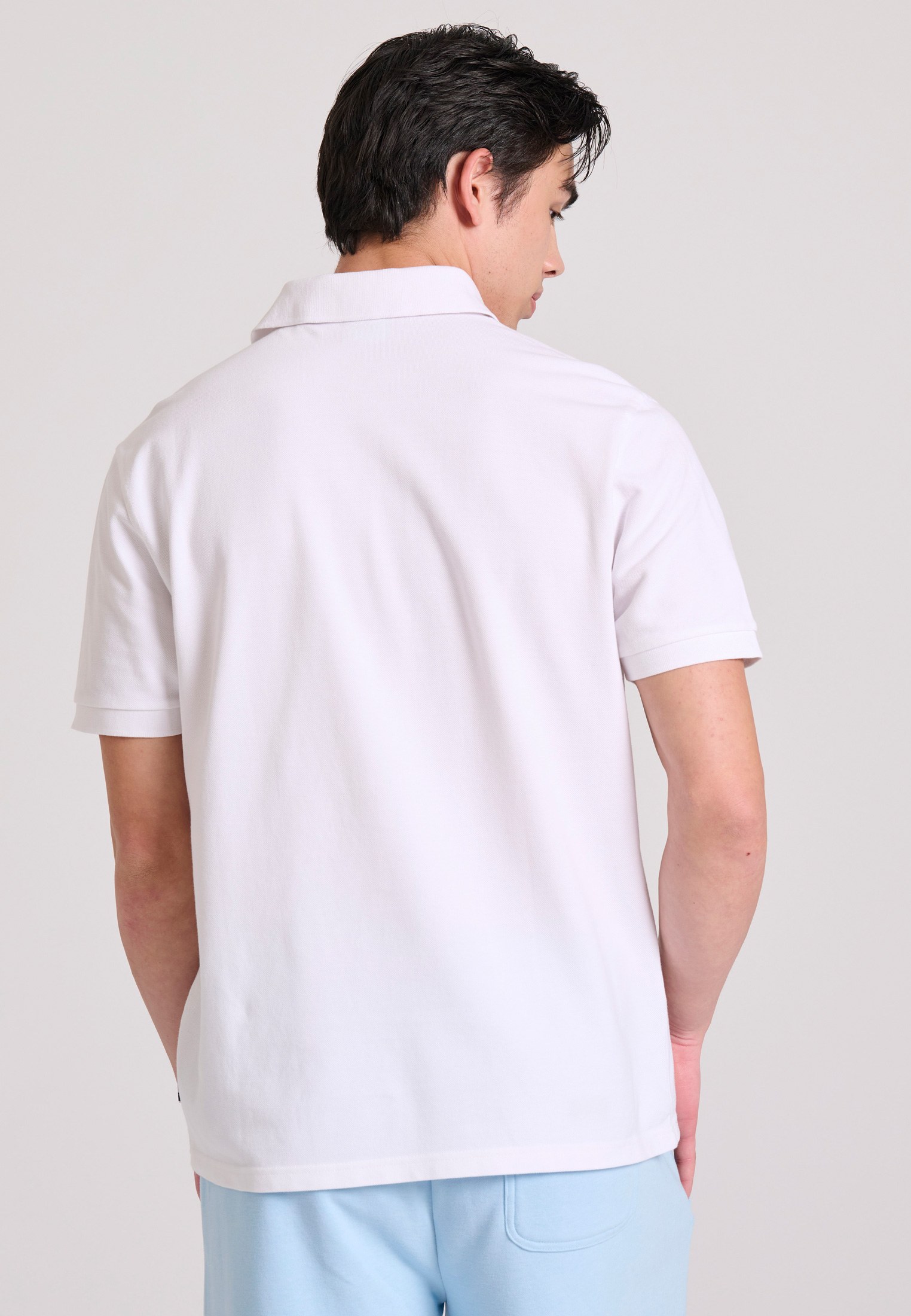 Men's Polo Shirts Funky Buddha White