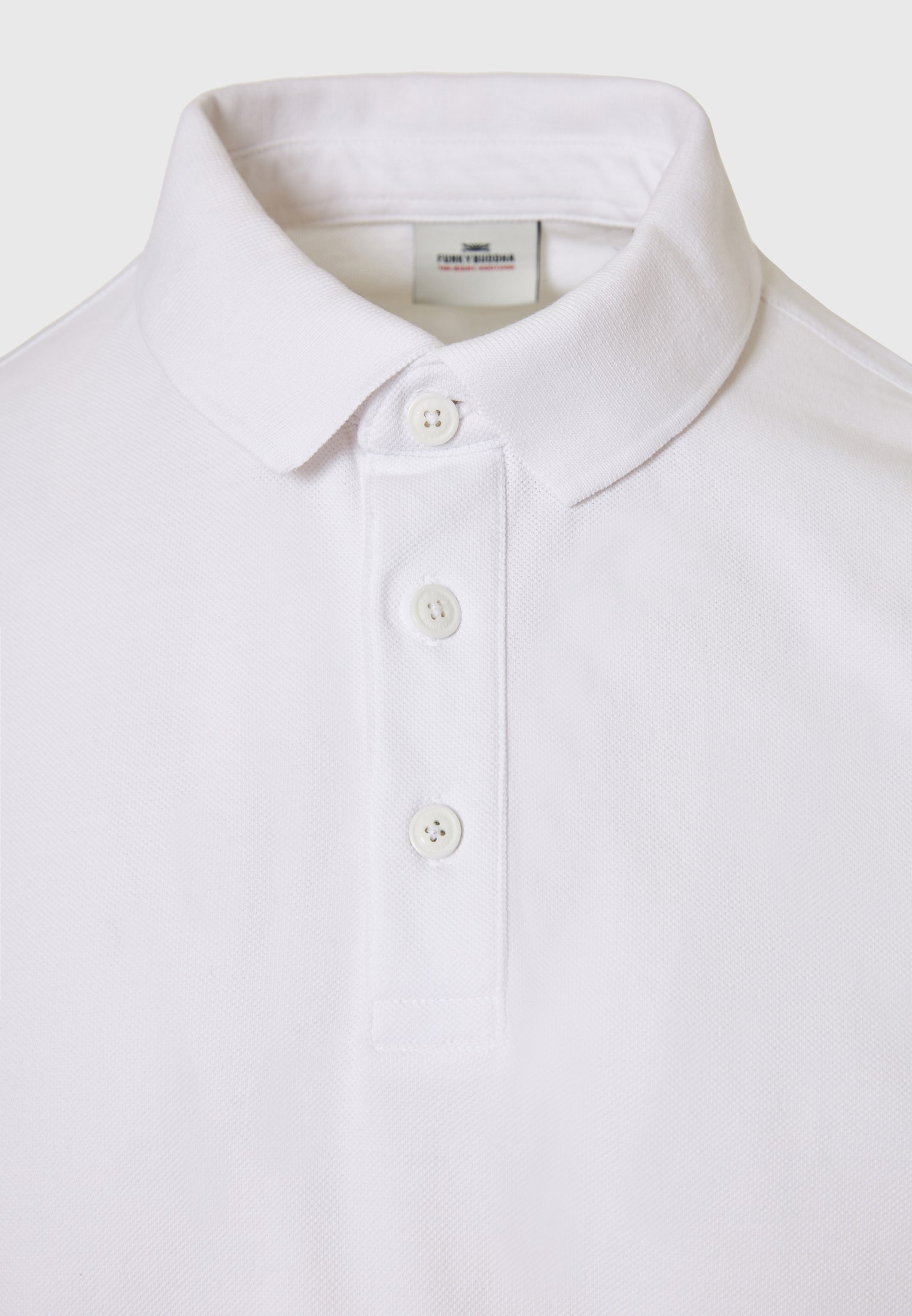 Men's Polo Shirts Funky Buddha White