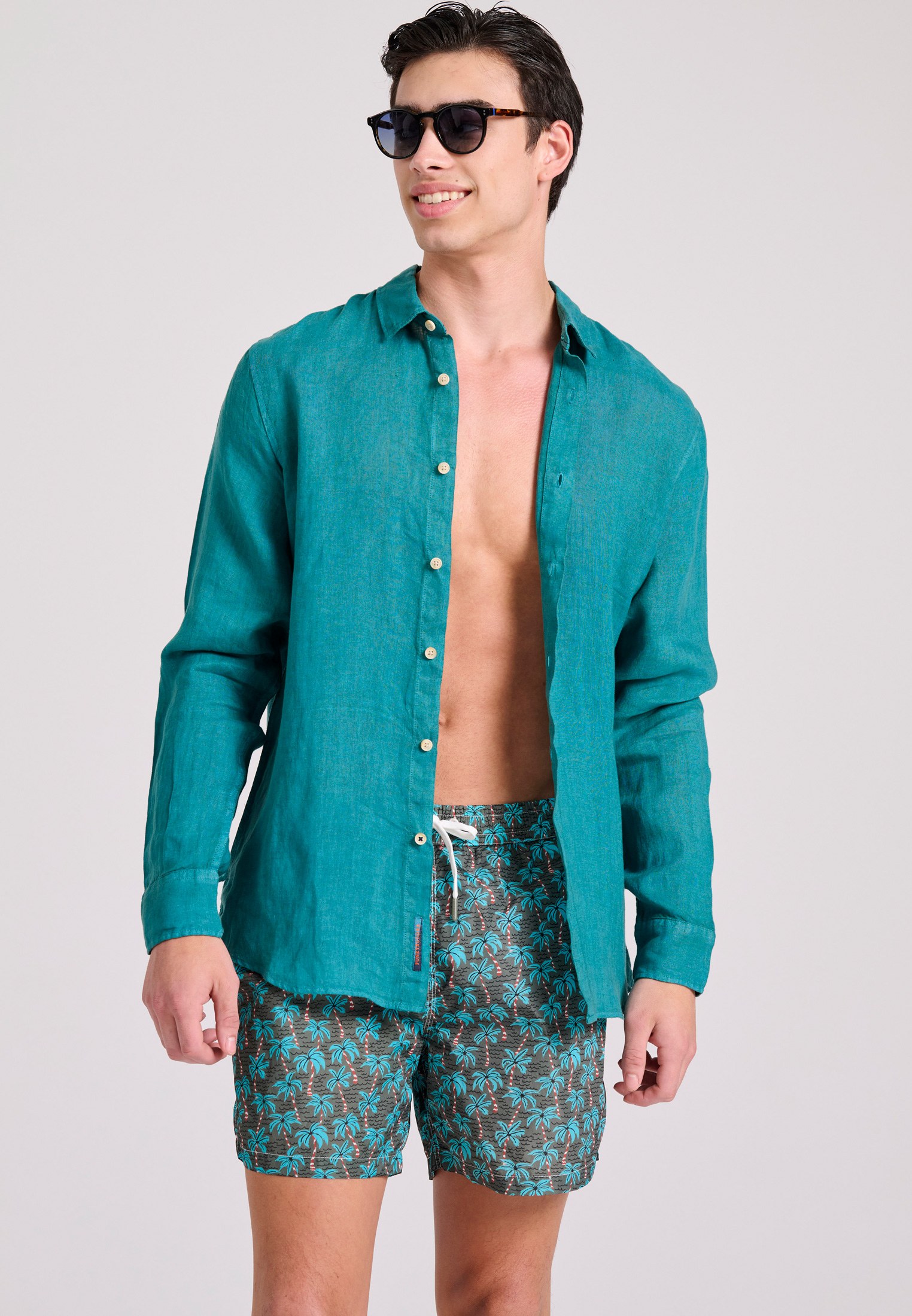 Men's Swim Shorts Funky Buddha Khaki