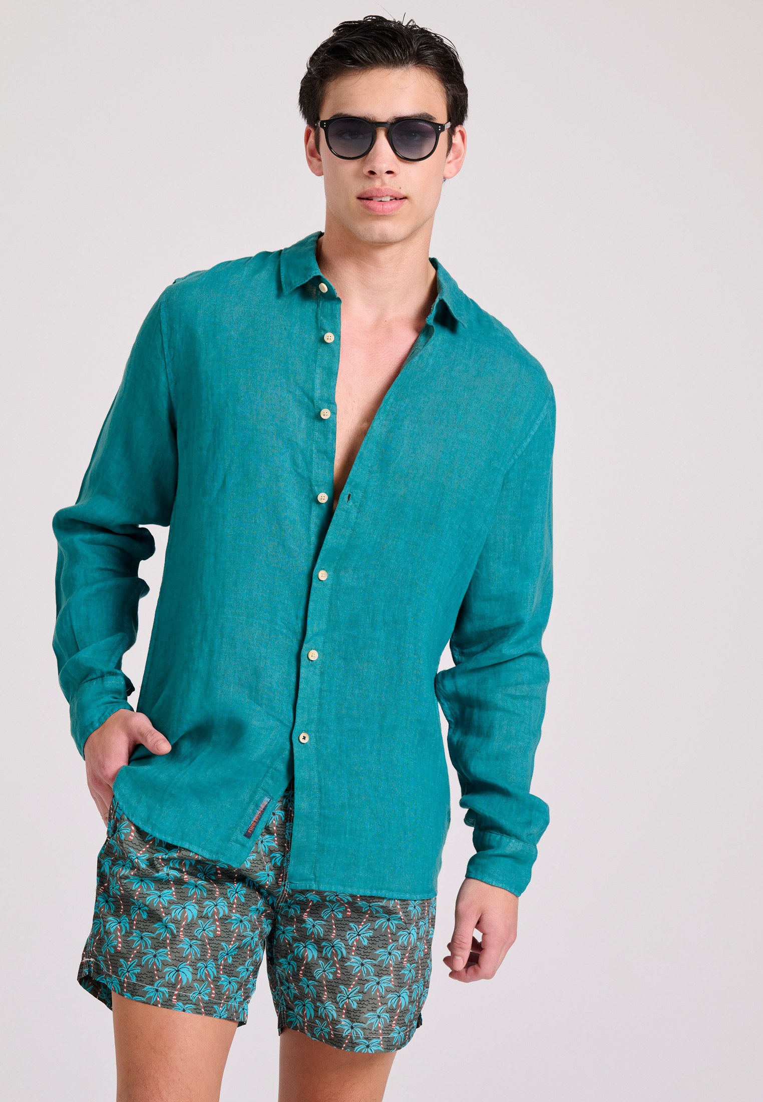 Men's Swim Shorts Funky Buddha Khaki