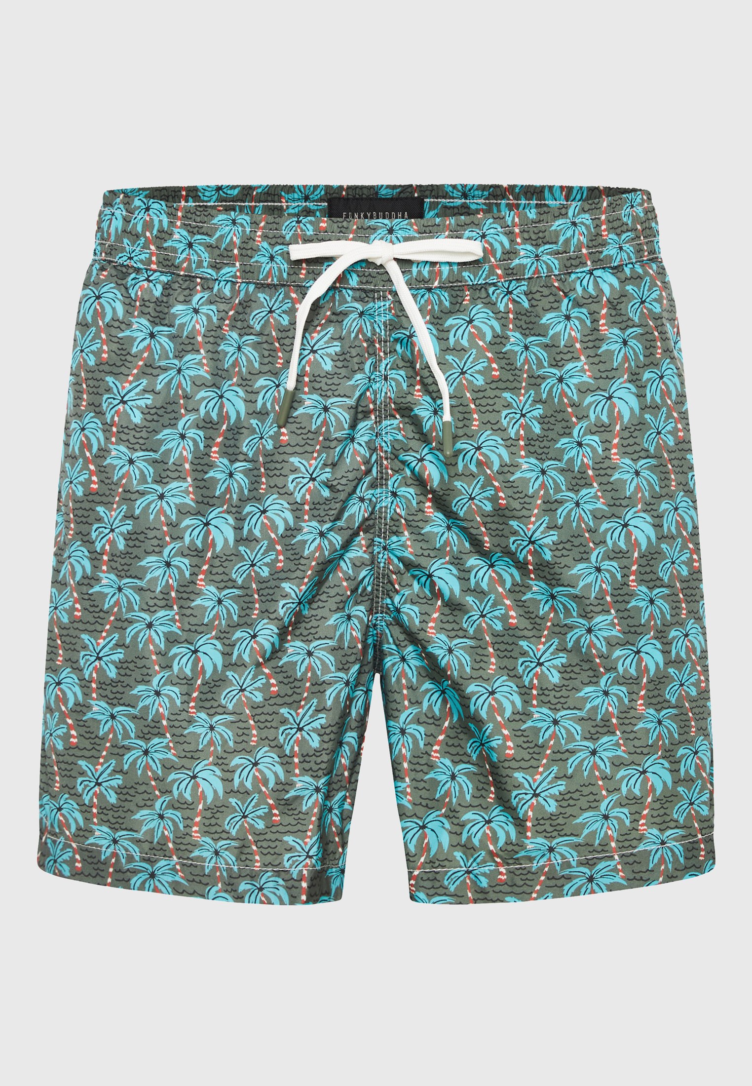 Men's Swim Shorts Funky Buddha Khaki