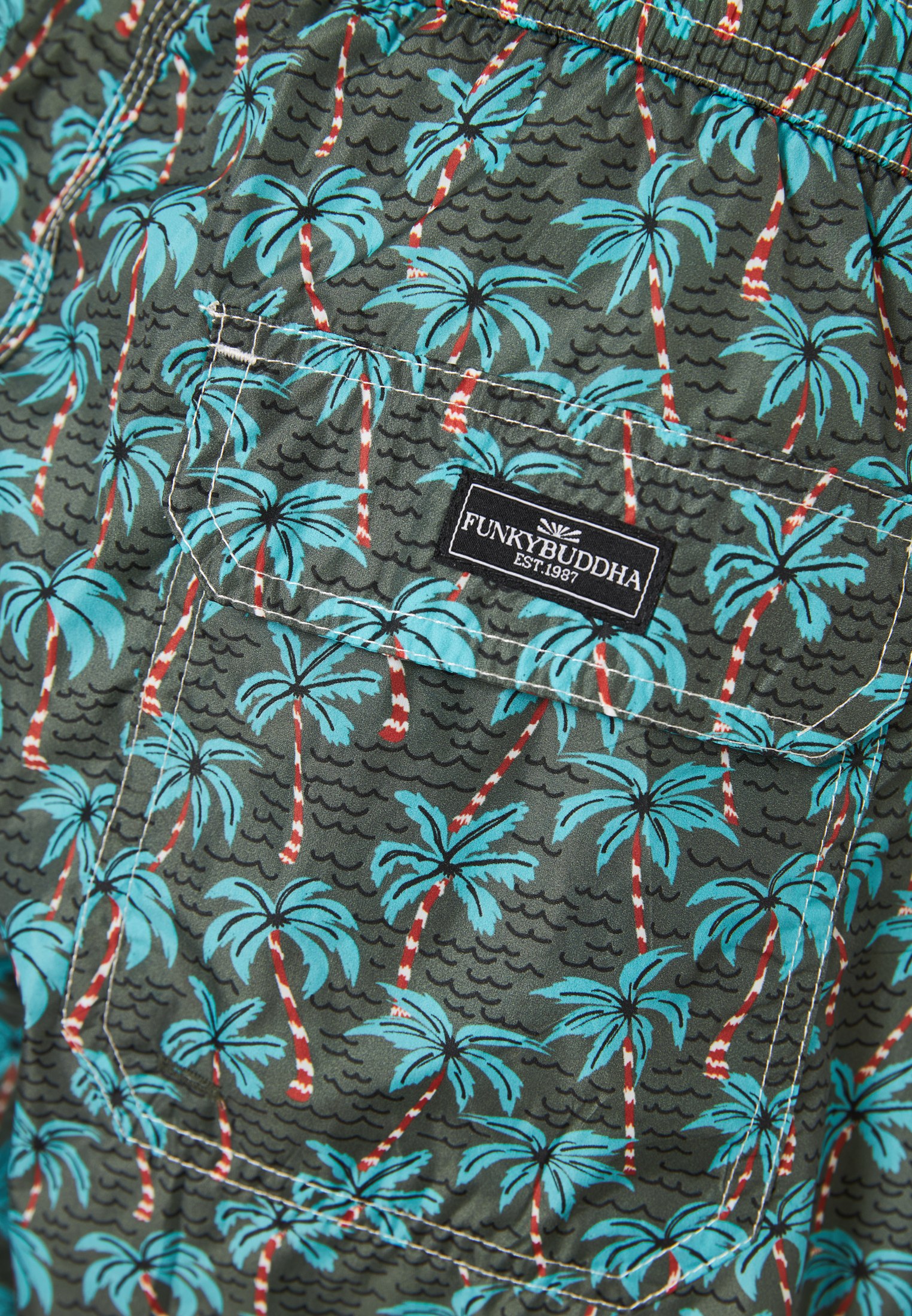 Men's Swim Shorts Funky Buddha Khaki