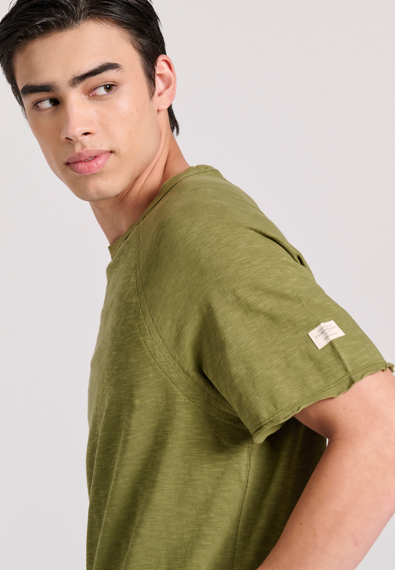 Men's T-Shirts Funky Buddha Khaki