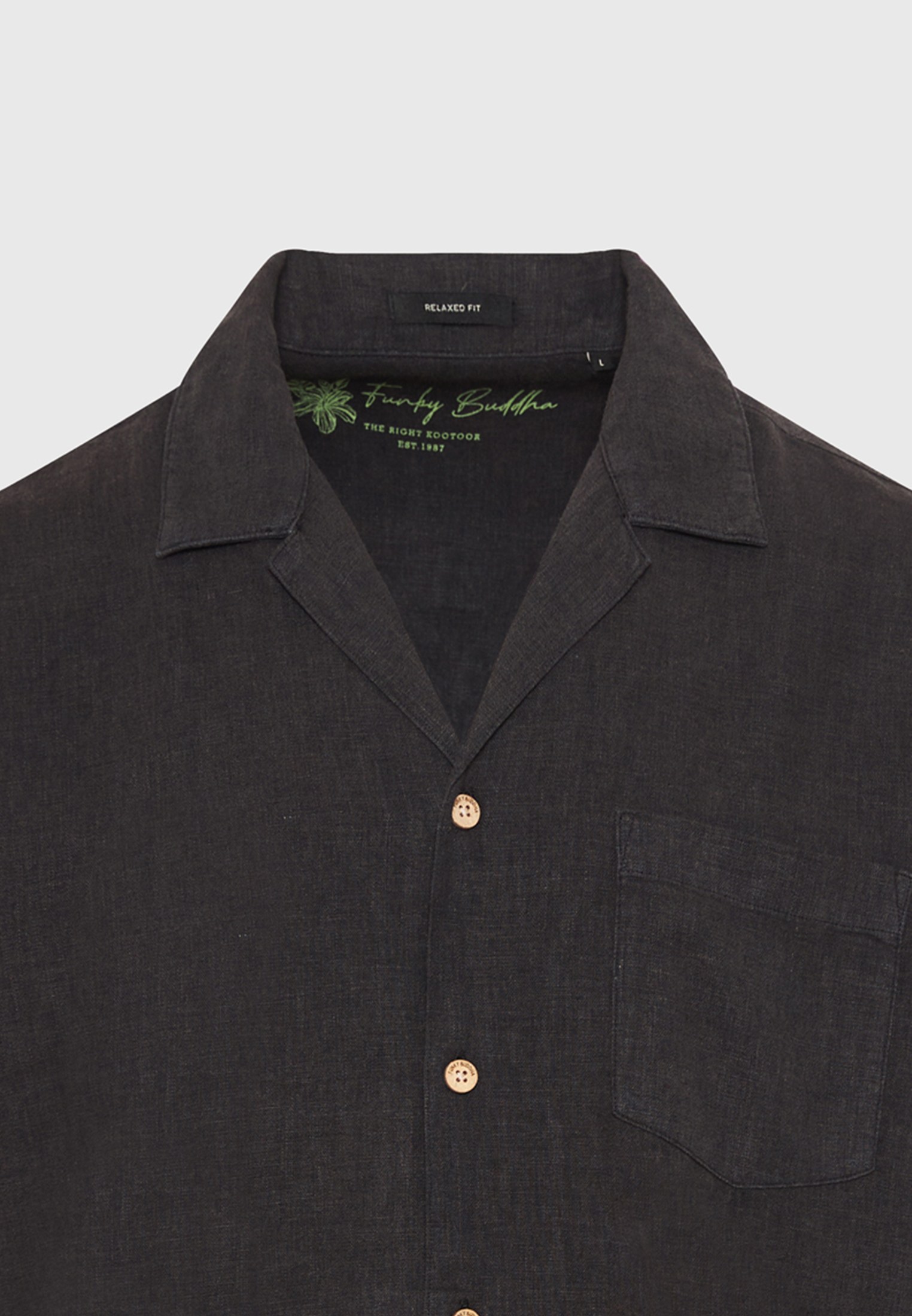 Men's Shirts Funky Buddha Black