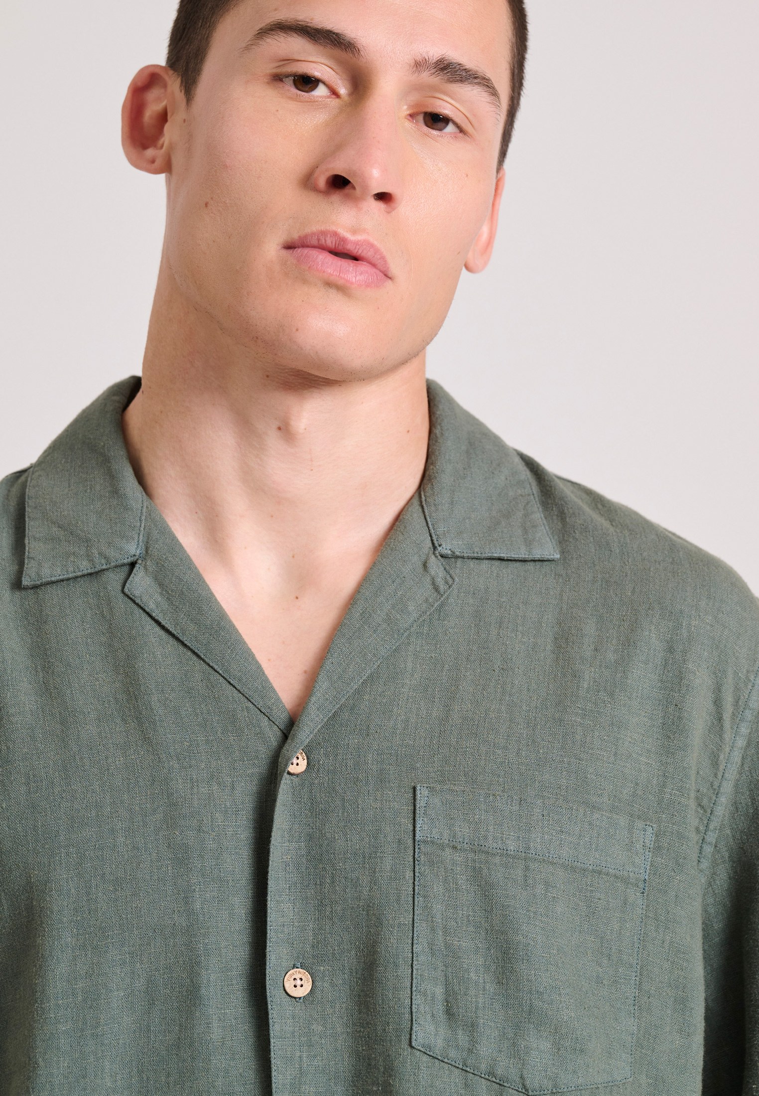 Men's Shirts Funky Buddha Khaki