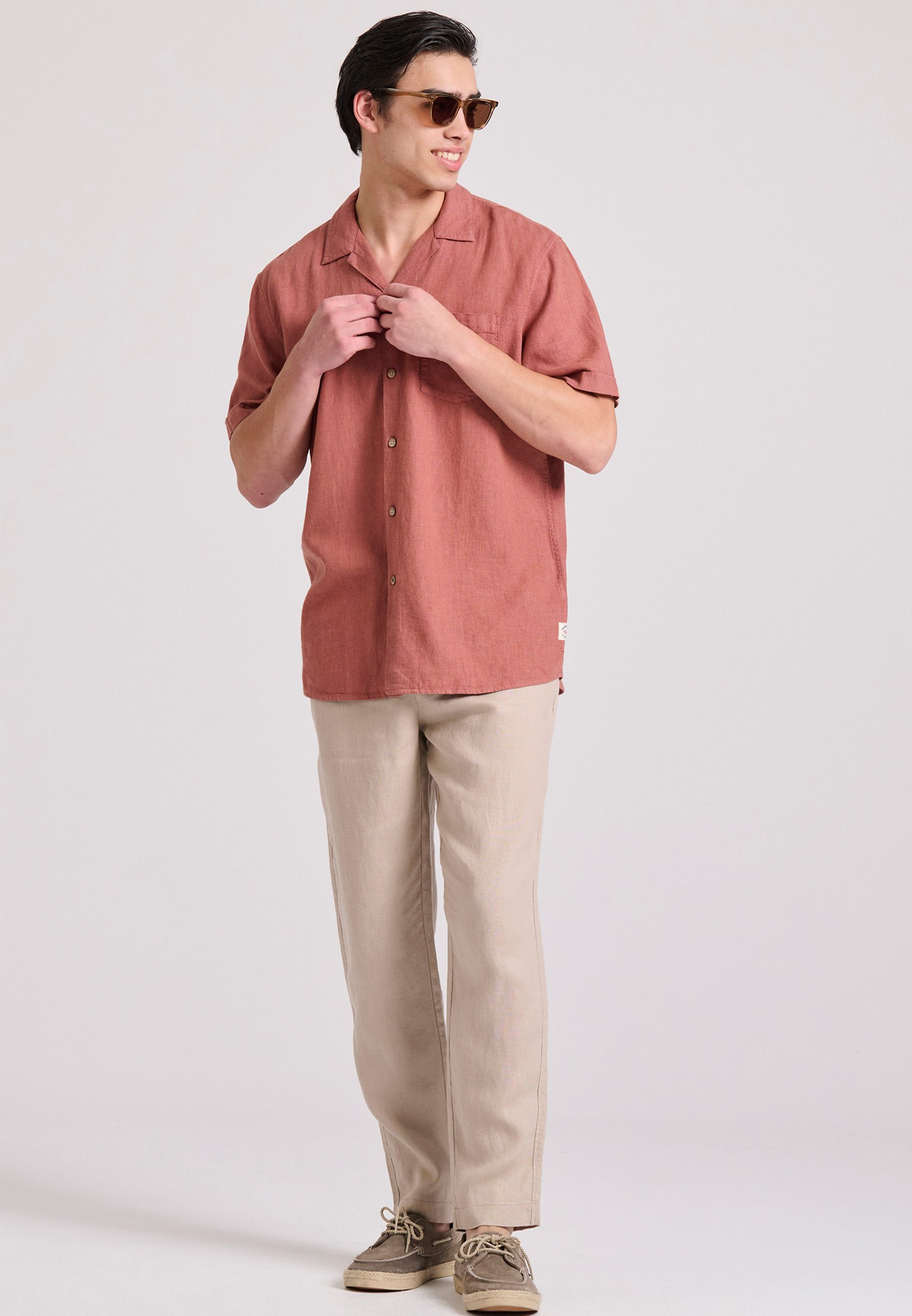 Men's Shirts Funky Buddha Orange