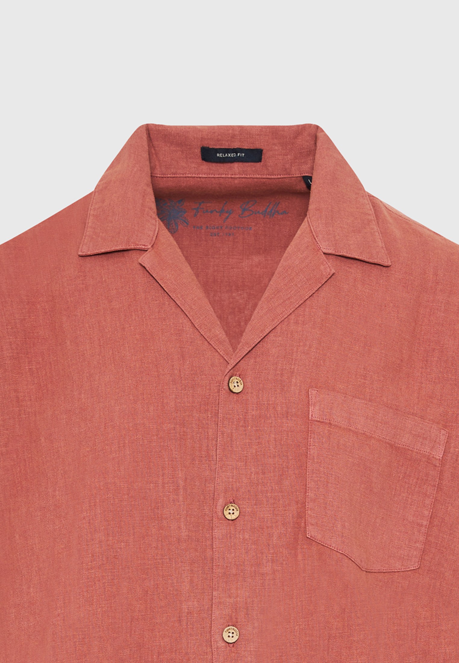 Men's Shirts Funky Buddha Orange