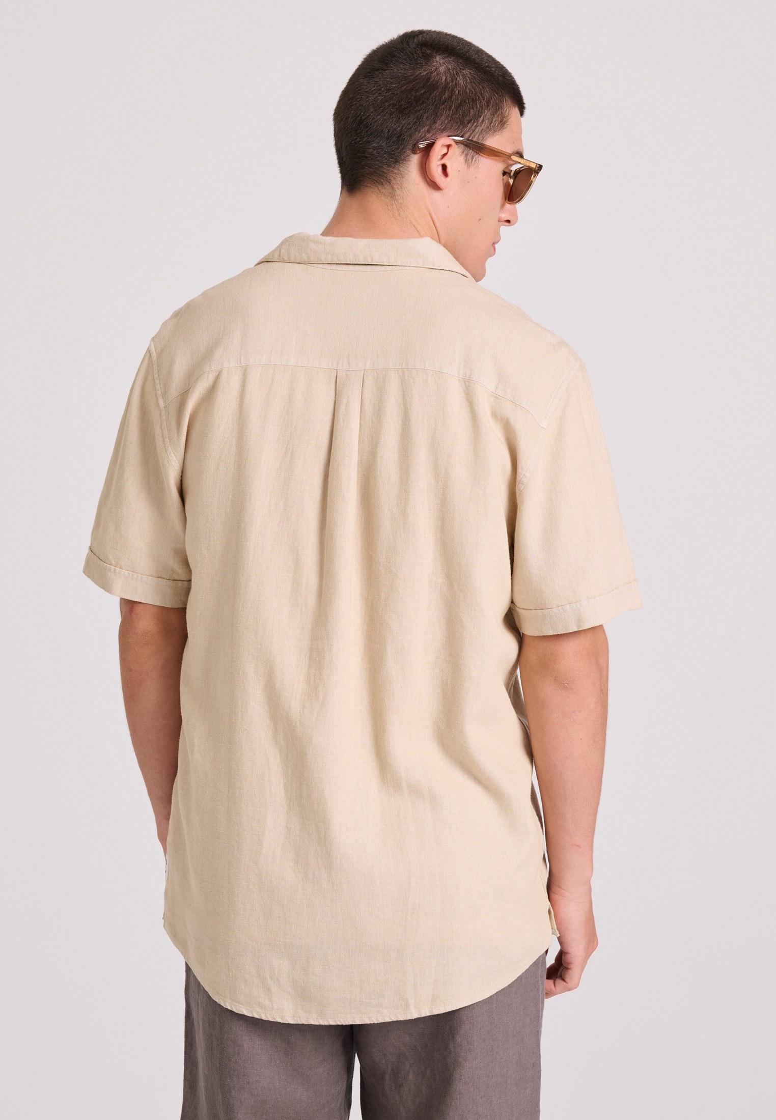 Men's Shirts Funky Buddha Beige