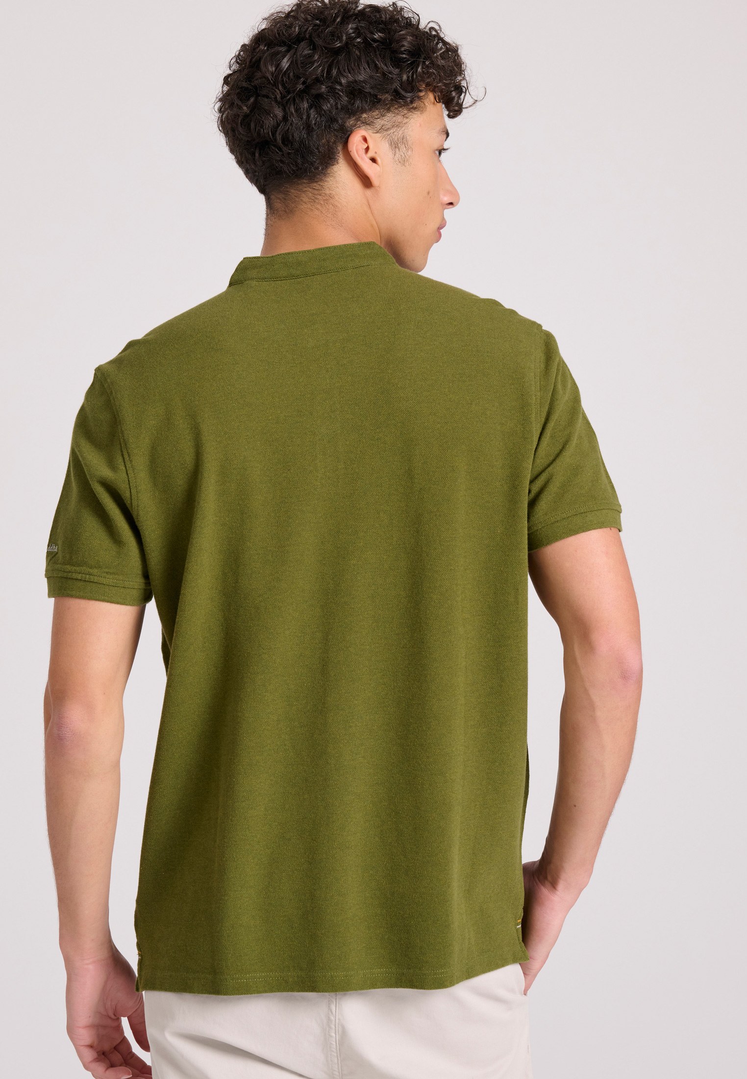 Men's Polo Shirts Funky Buddha Khaki