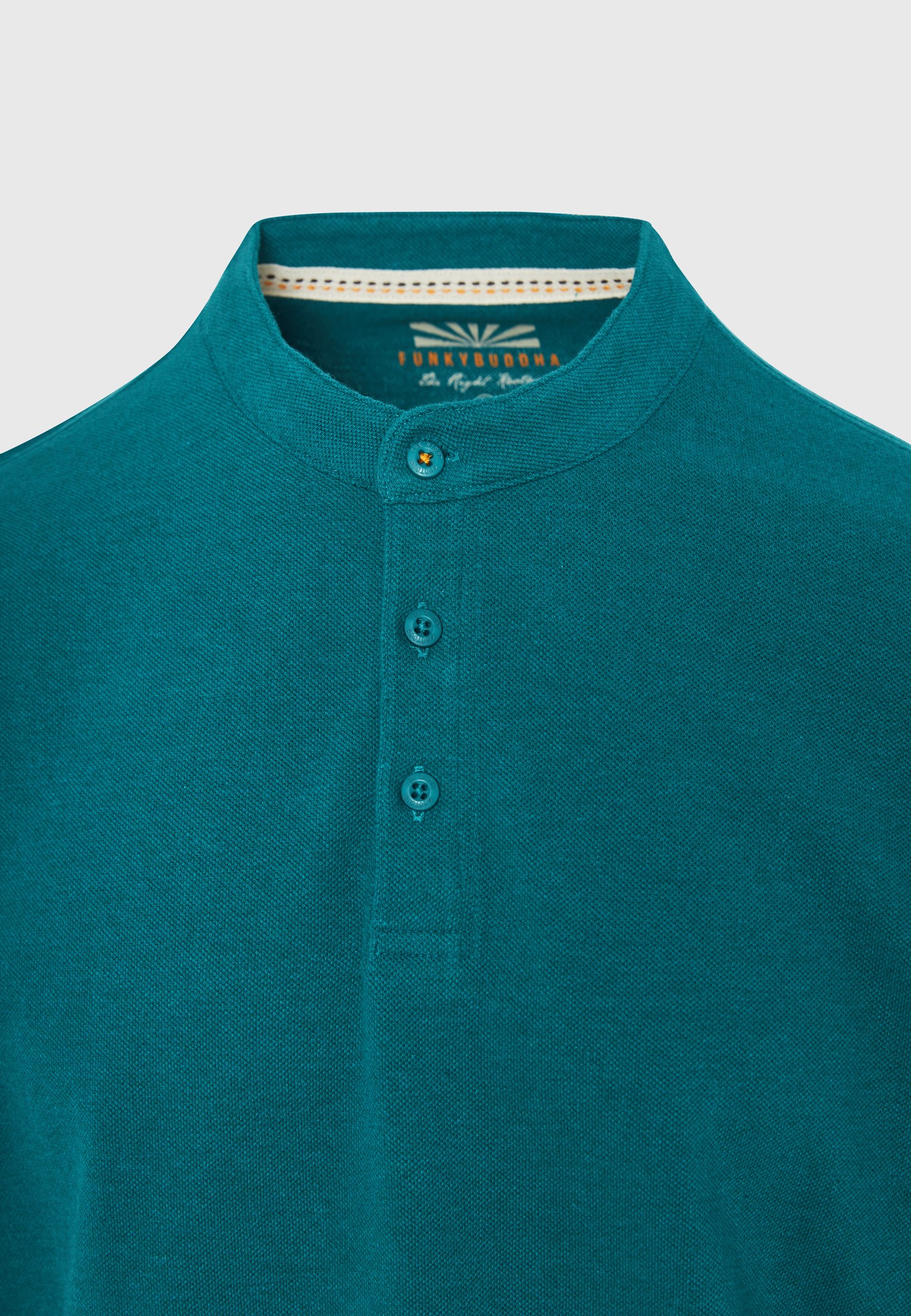 Men's Polo Shirts Funky Buddha Blue