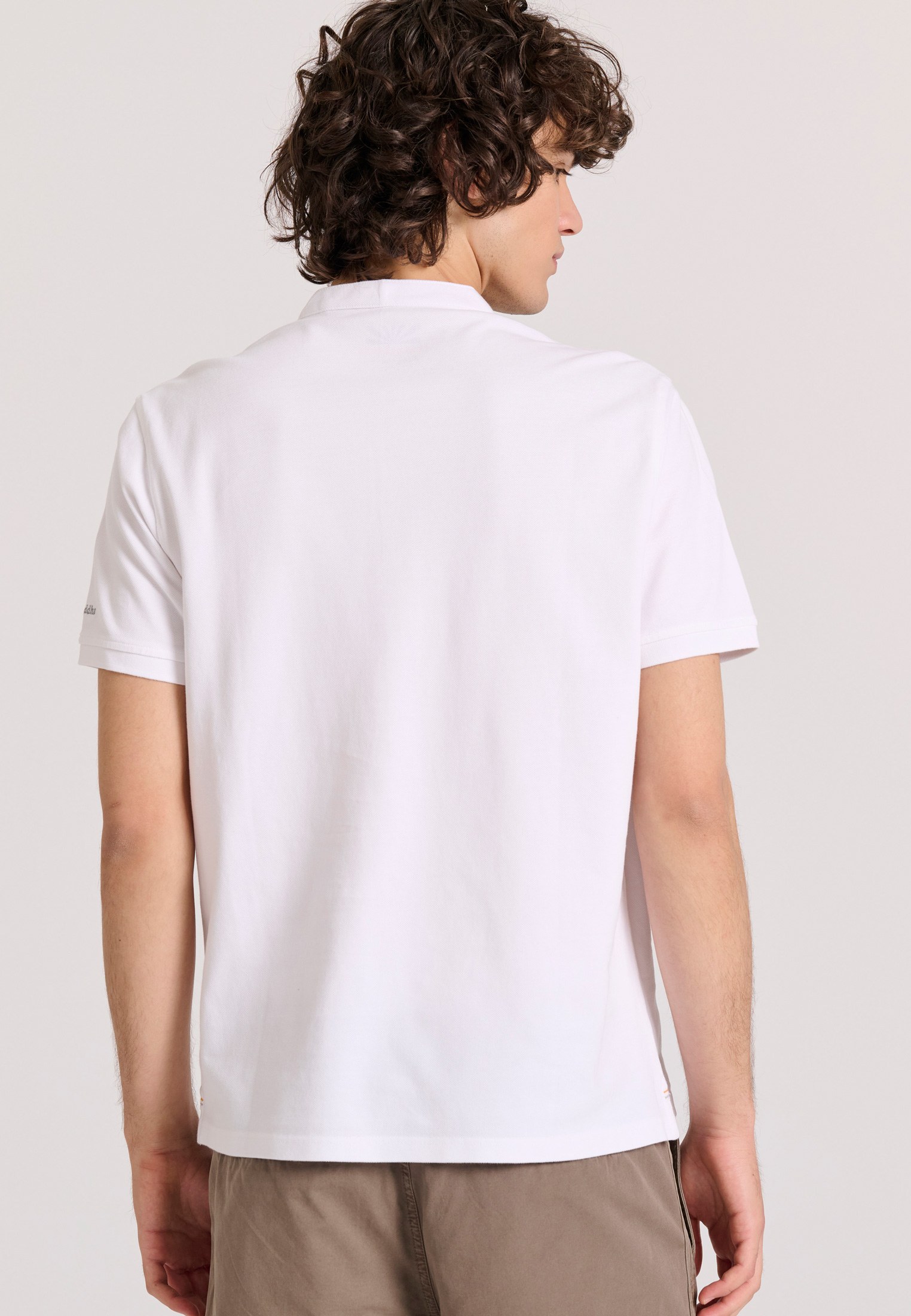 Men's Polo Shirts Funky Buddha White