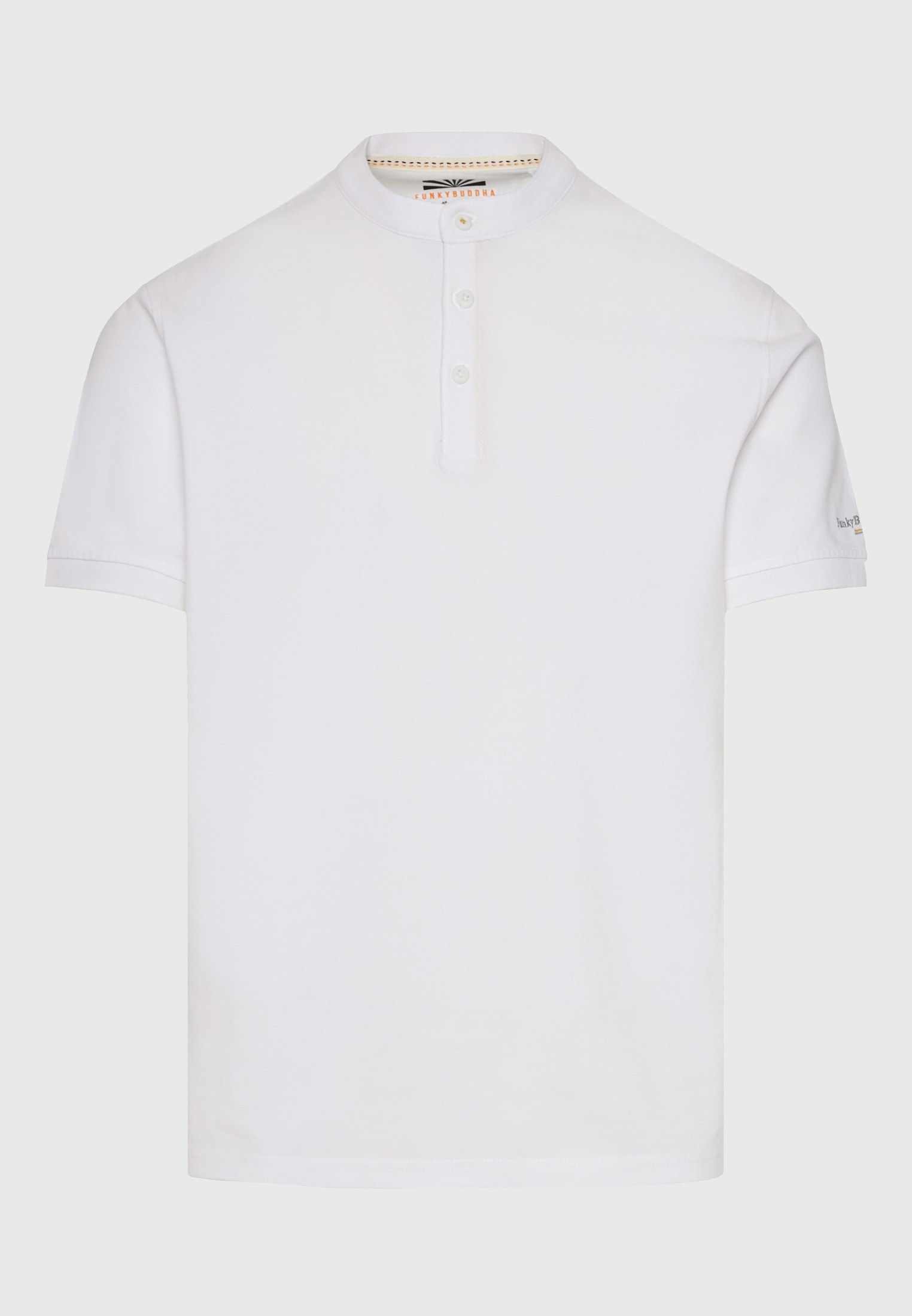 Men's Polo Shirts Funky Buddha White