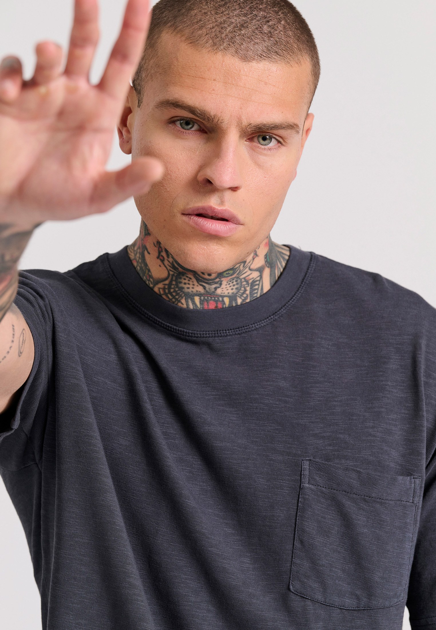 Men's T-Shirts Funky Buddha Gray