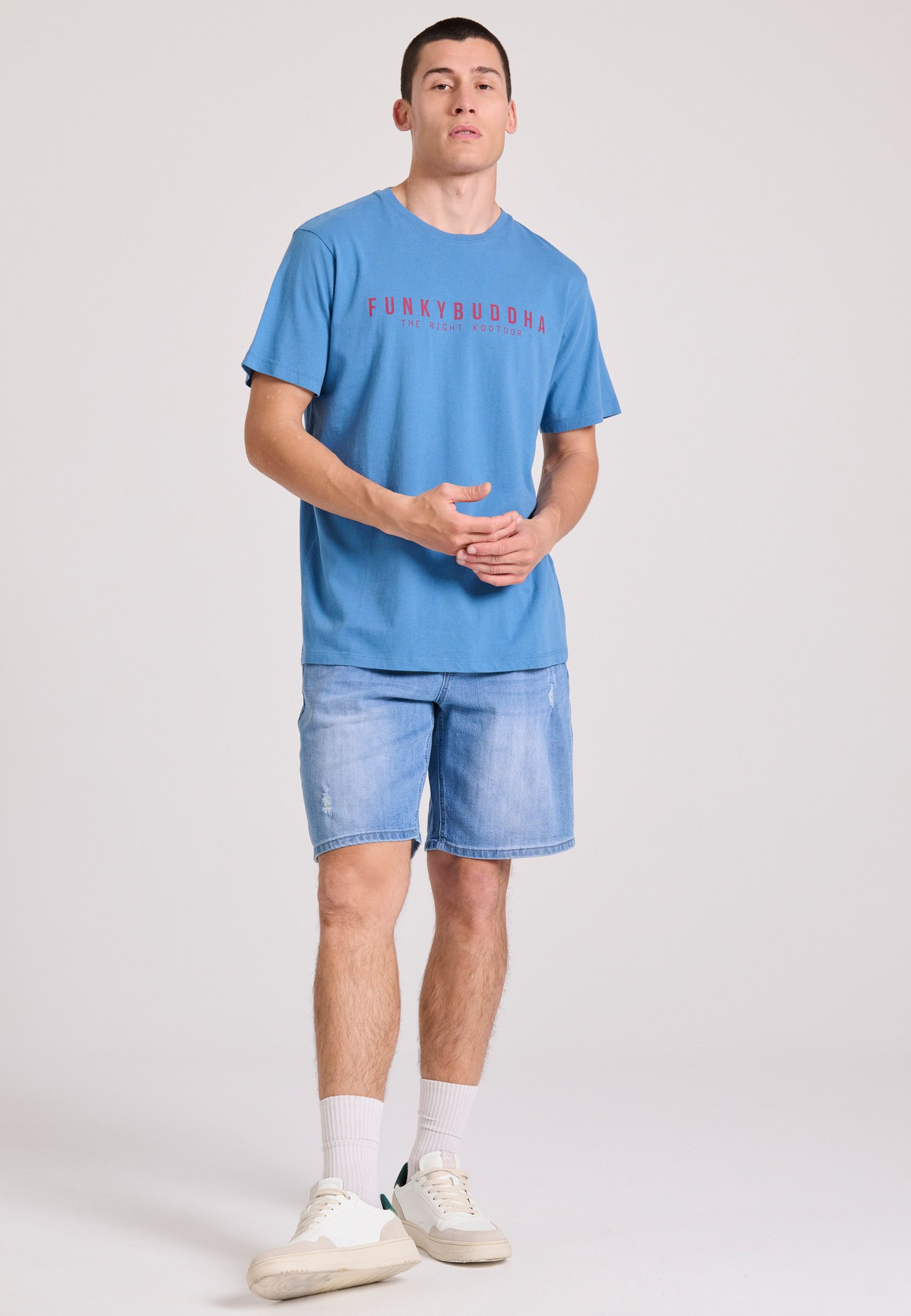 Men's Shirts Funky Buddha Blue