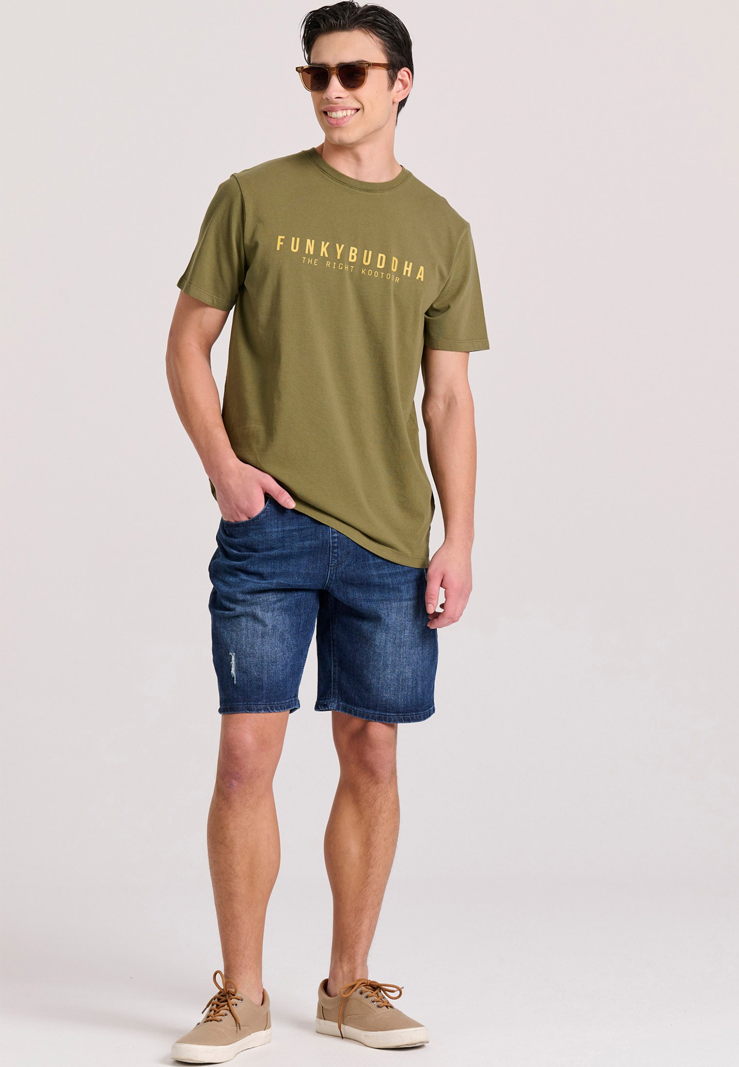 T-shirt με Funky Buddha τύπωμα - The essentials