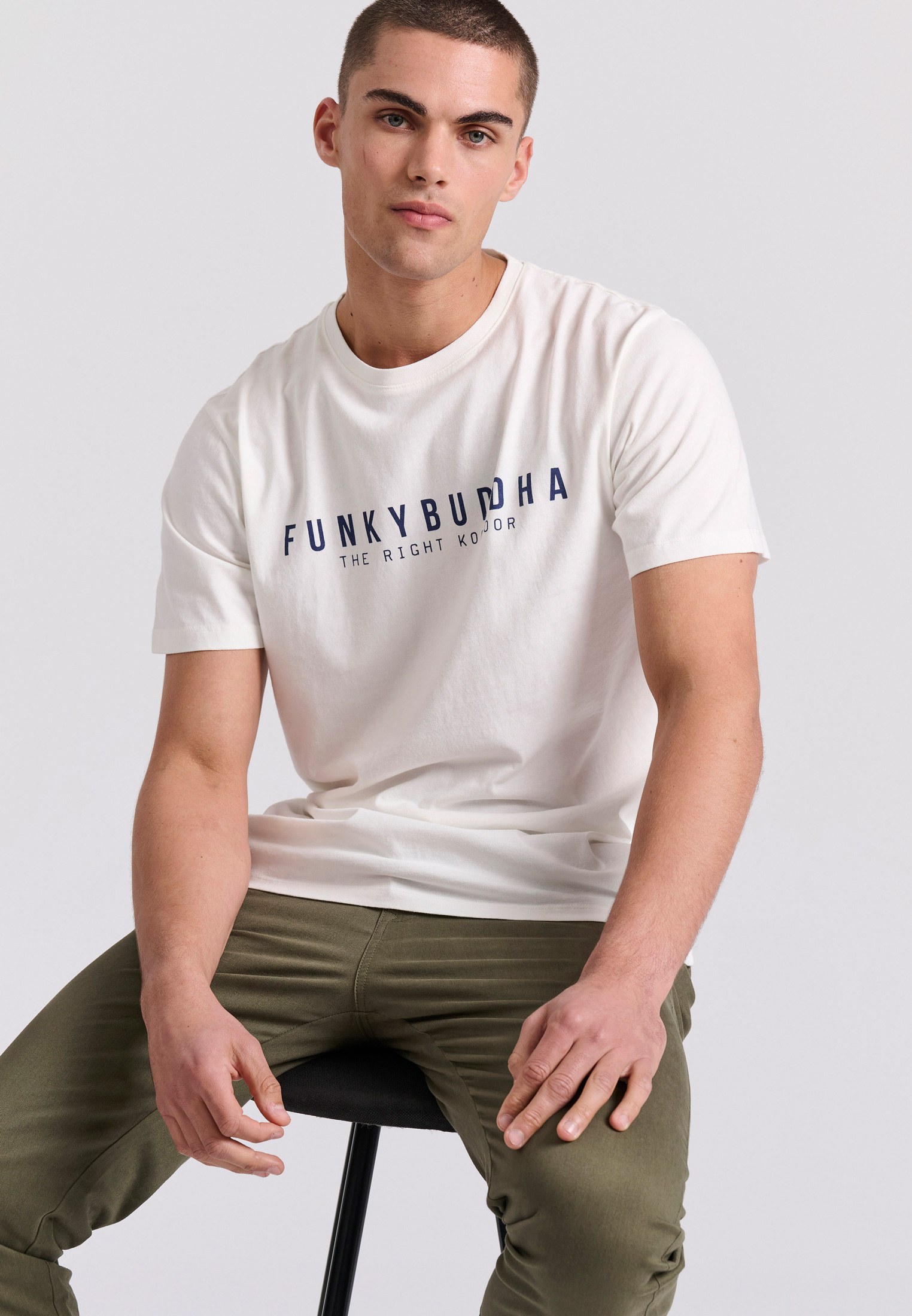 Men's Shirts Funky Buddha White