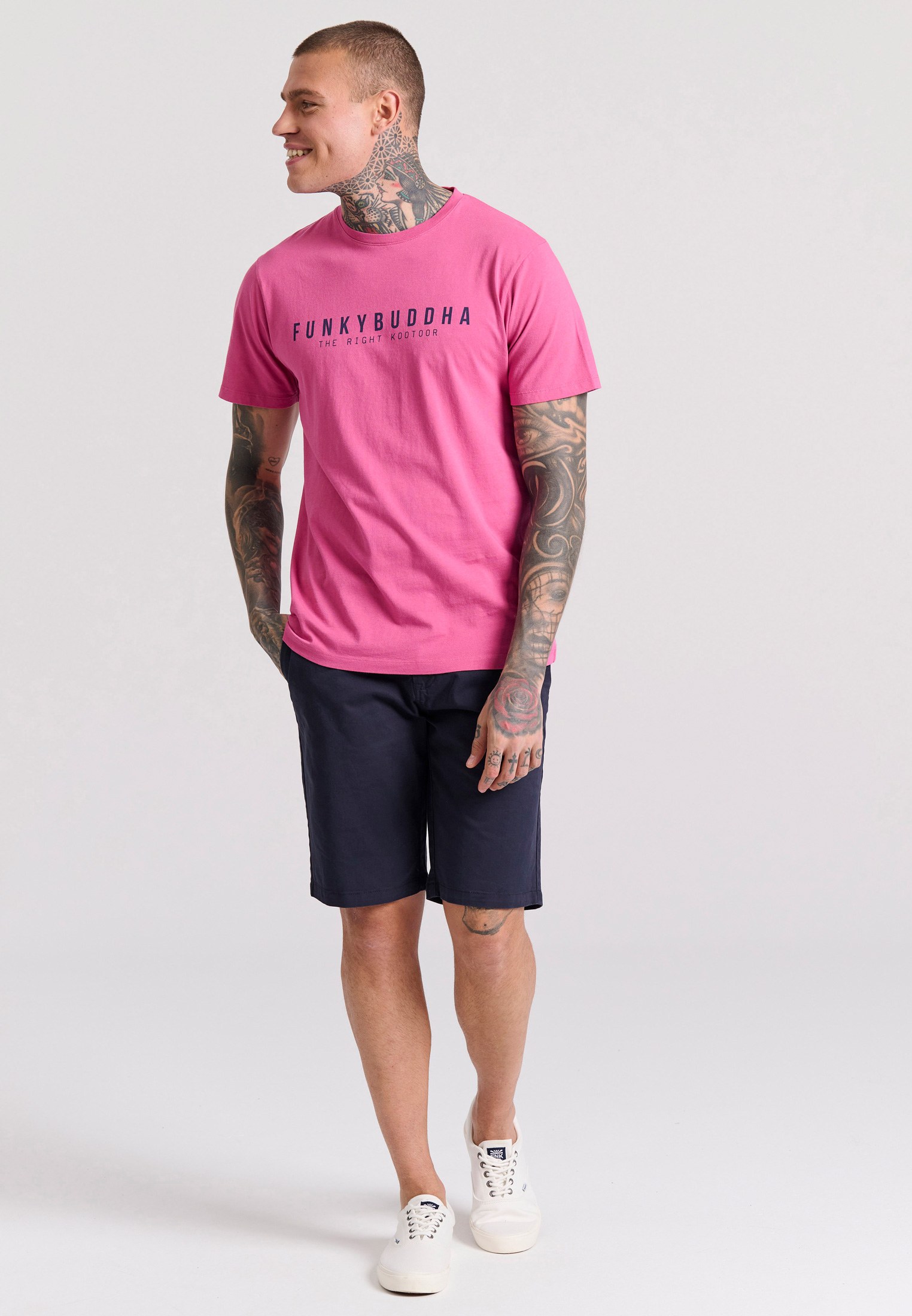 Men's Shirts Funky Buddha Pink