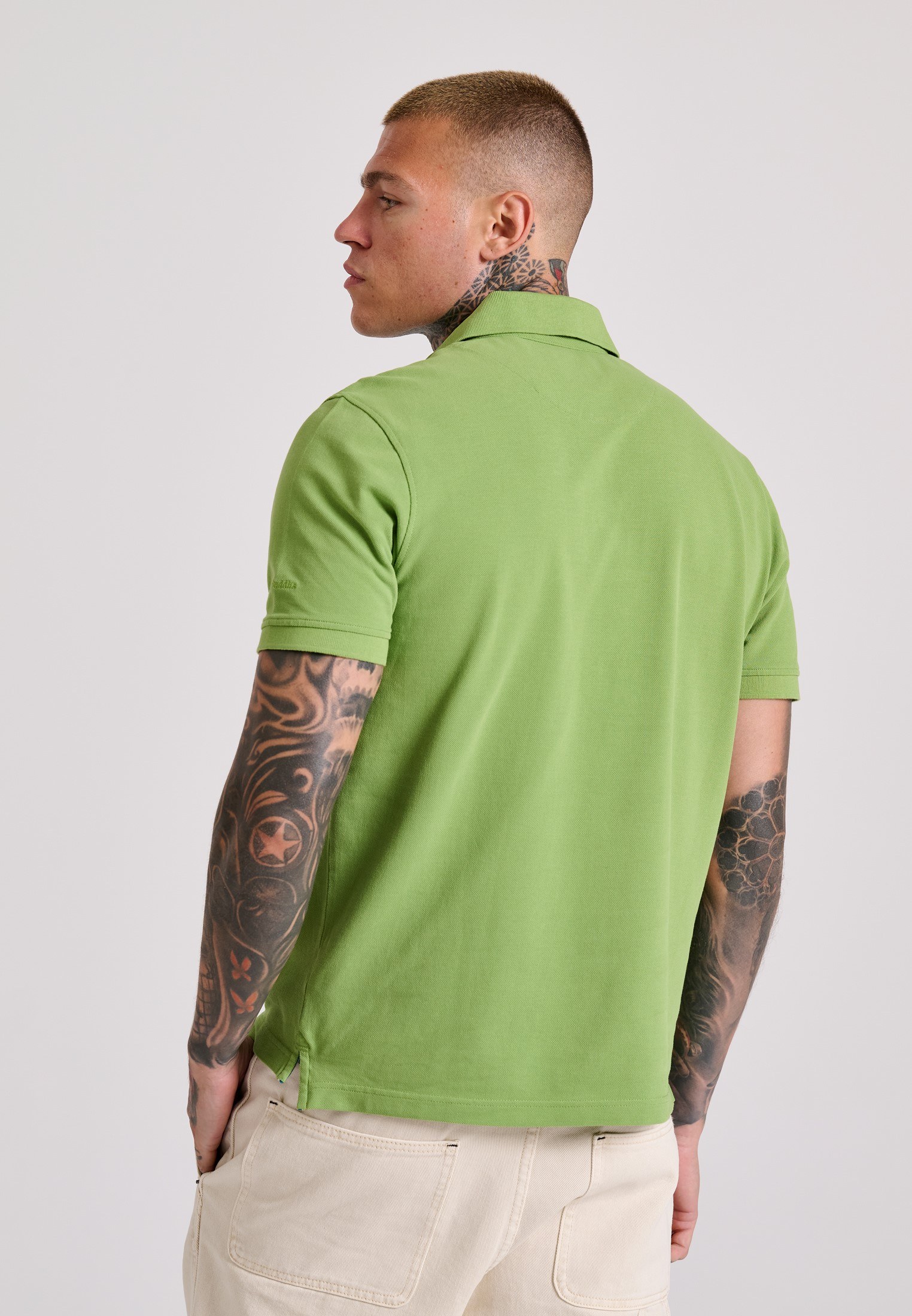 Men's Polo Shirts Funky Buddha Green