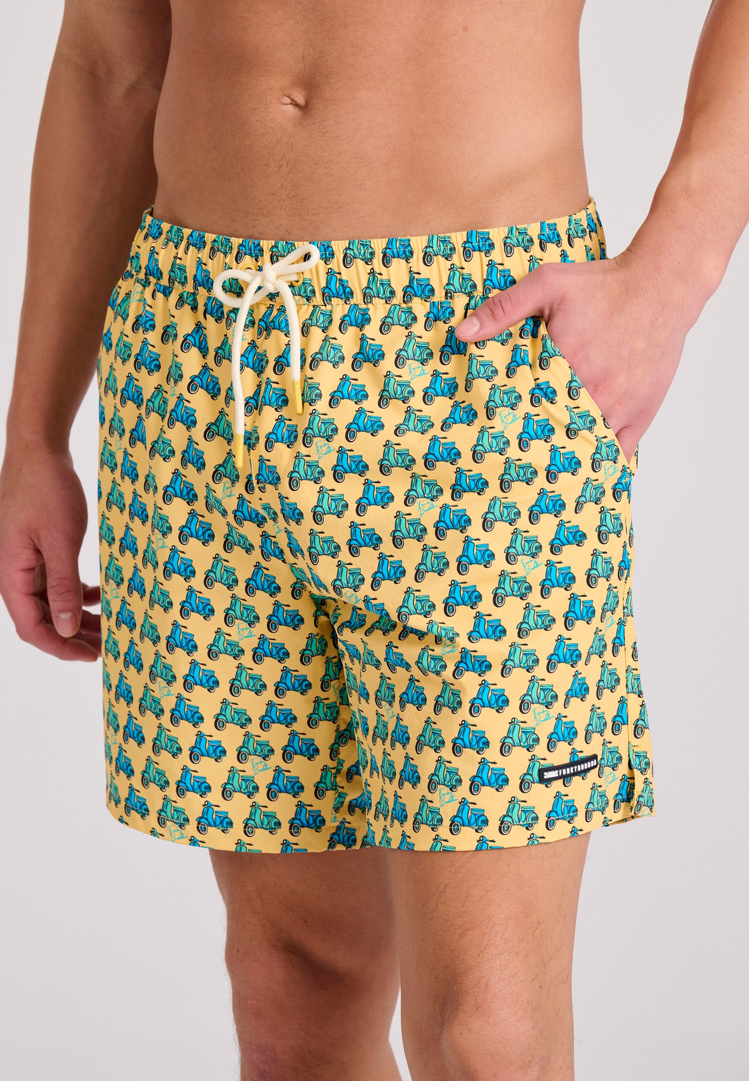 Men's Swim Shorts Funky Buddha Yellow