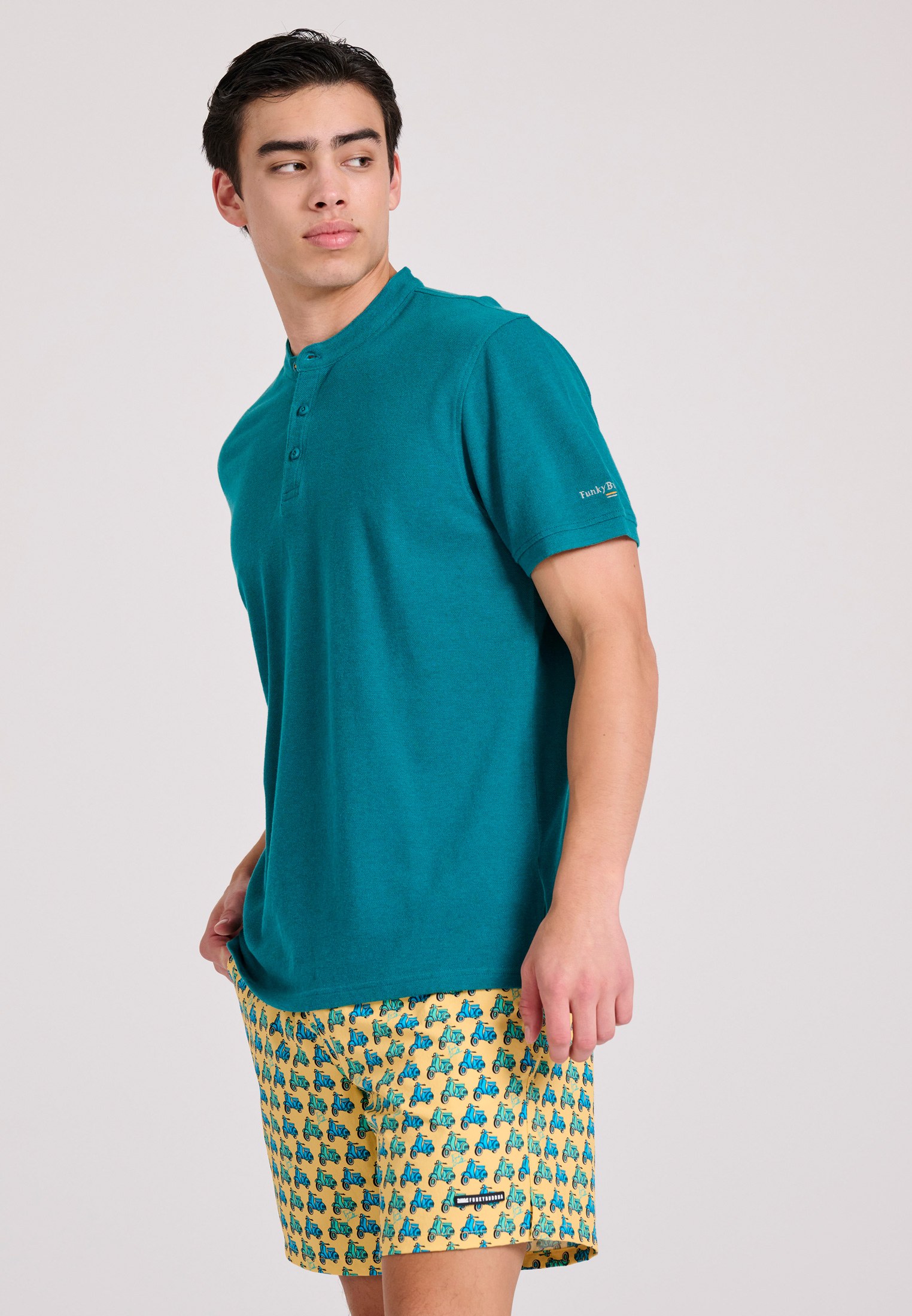 Men's Swim Shorts Funky Buddha Yellow