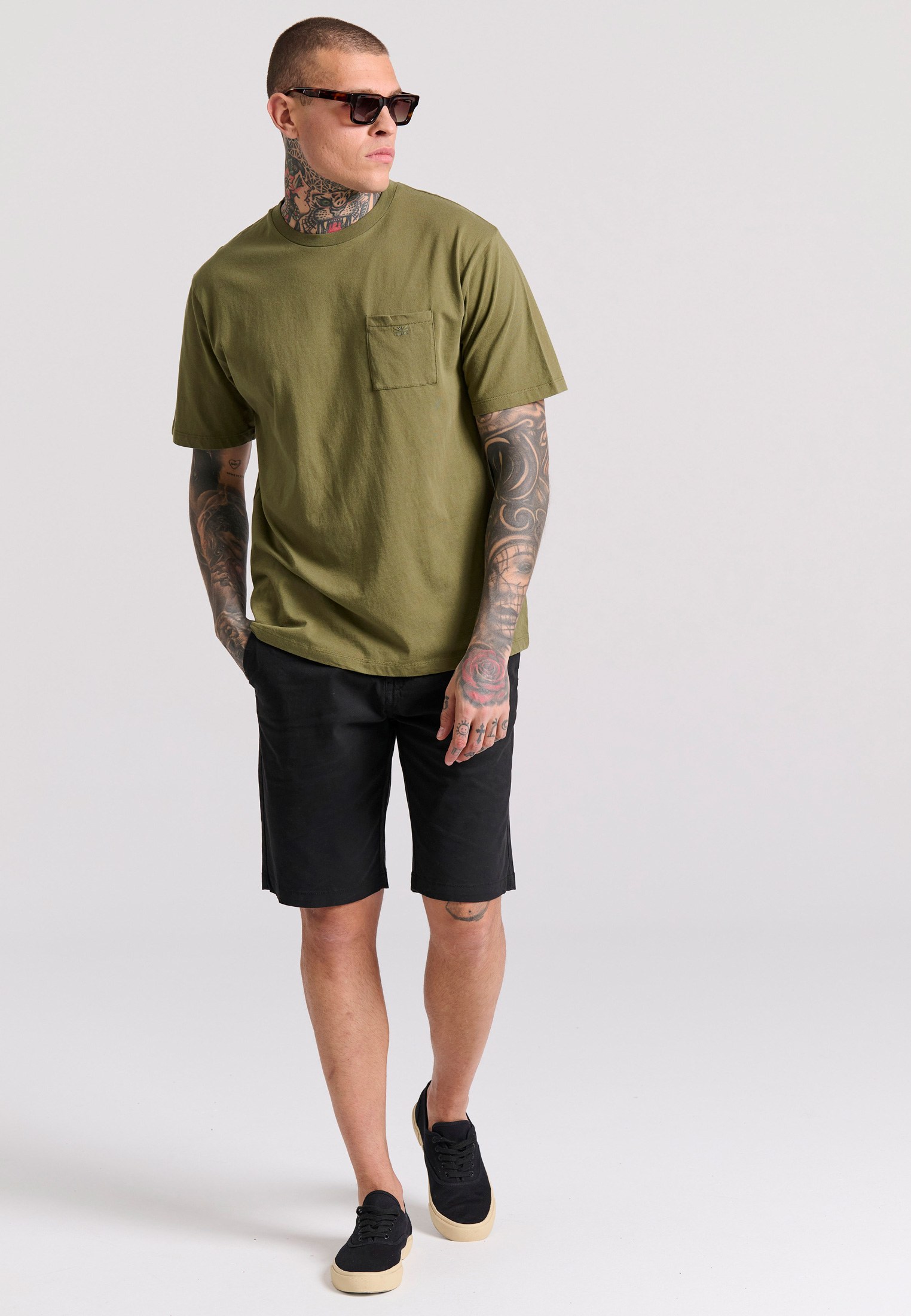 Men's T-Shirts Funky Buddha Khaki