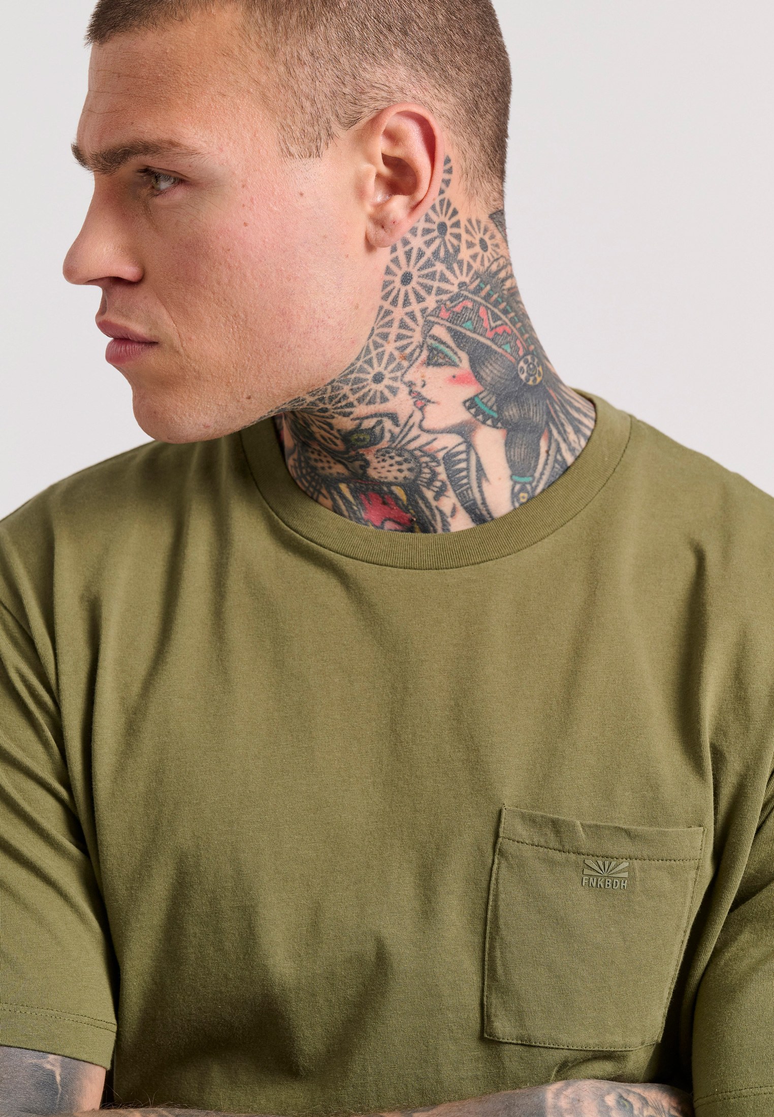 Men's T-Shirts Funky Buddha Khaki