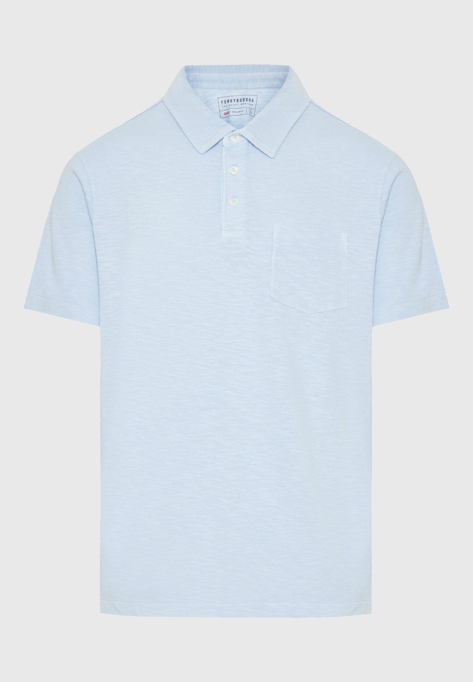 Men's Polo Shirts Funky Buddha Blue