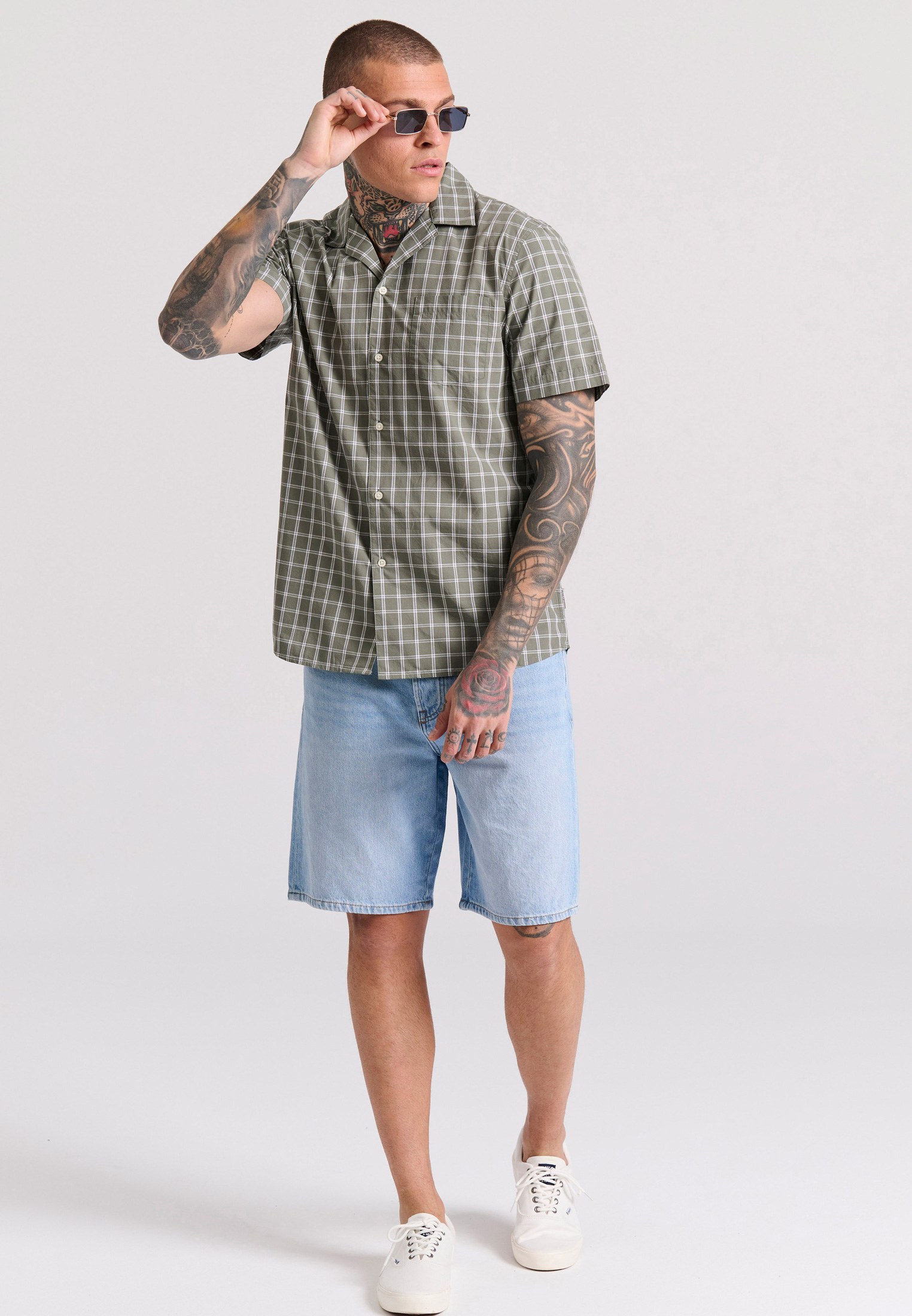 Relaxed fit yarn dyed καρό πουκάμισο