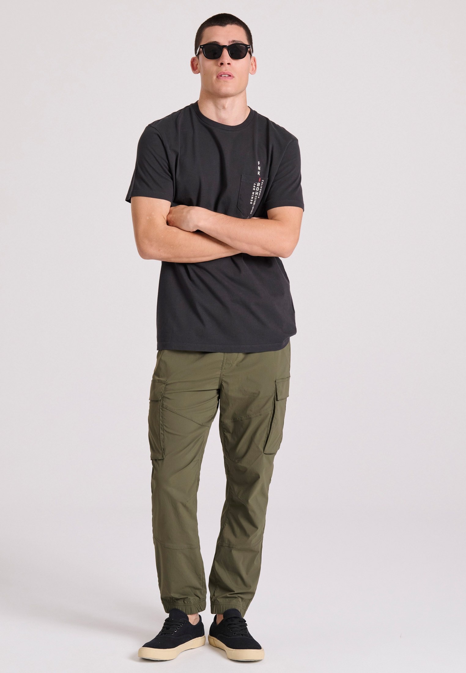 Men's Shirts Funky Buddha Gray