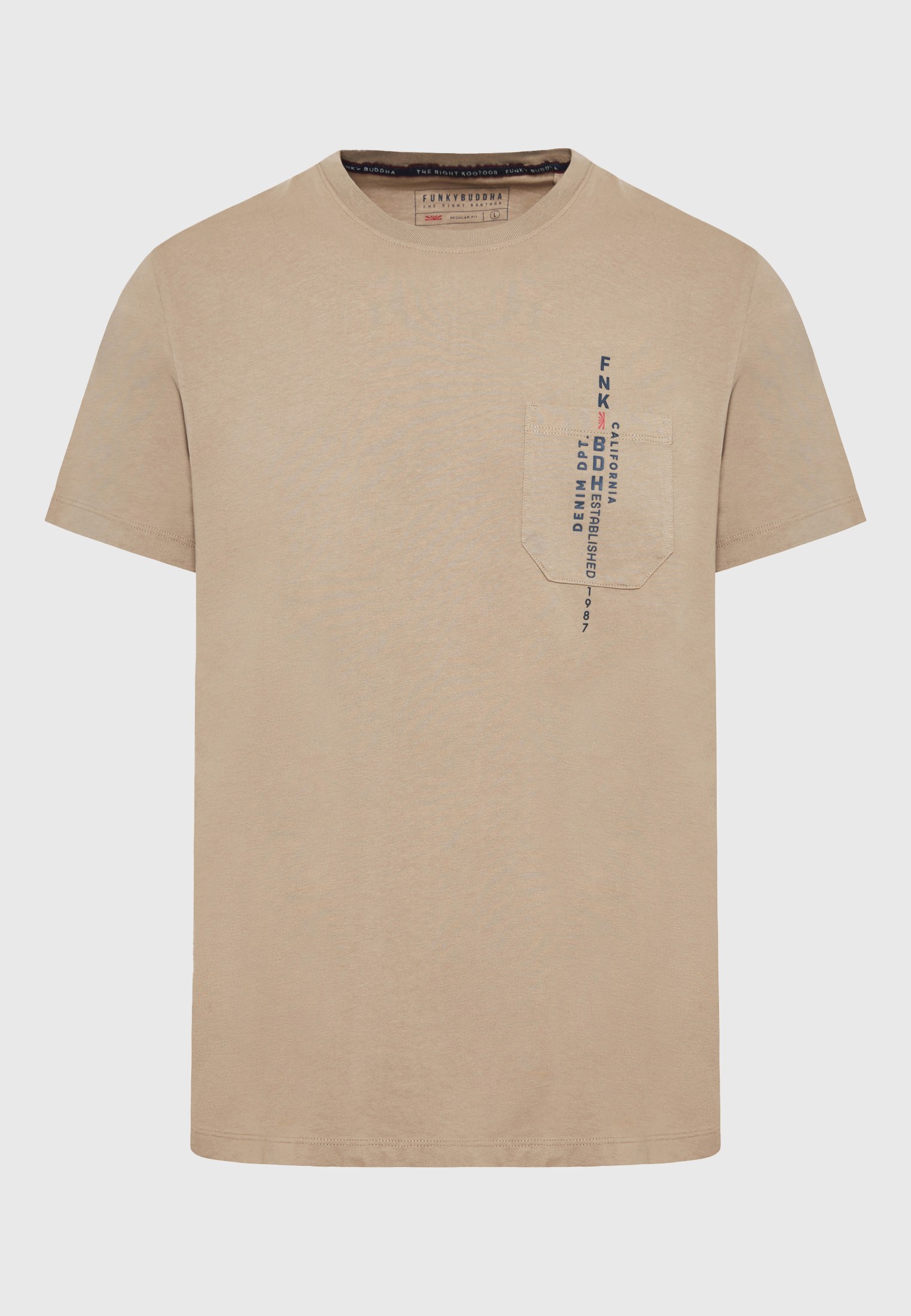 T-shirt με τύπωμα και τσέπη στο στήθος