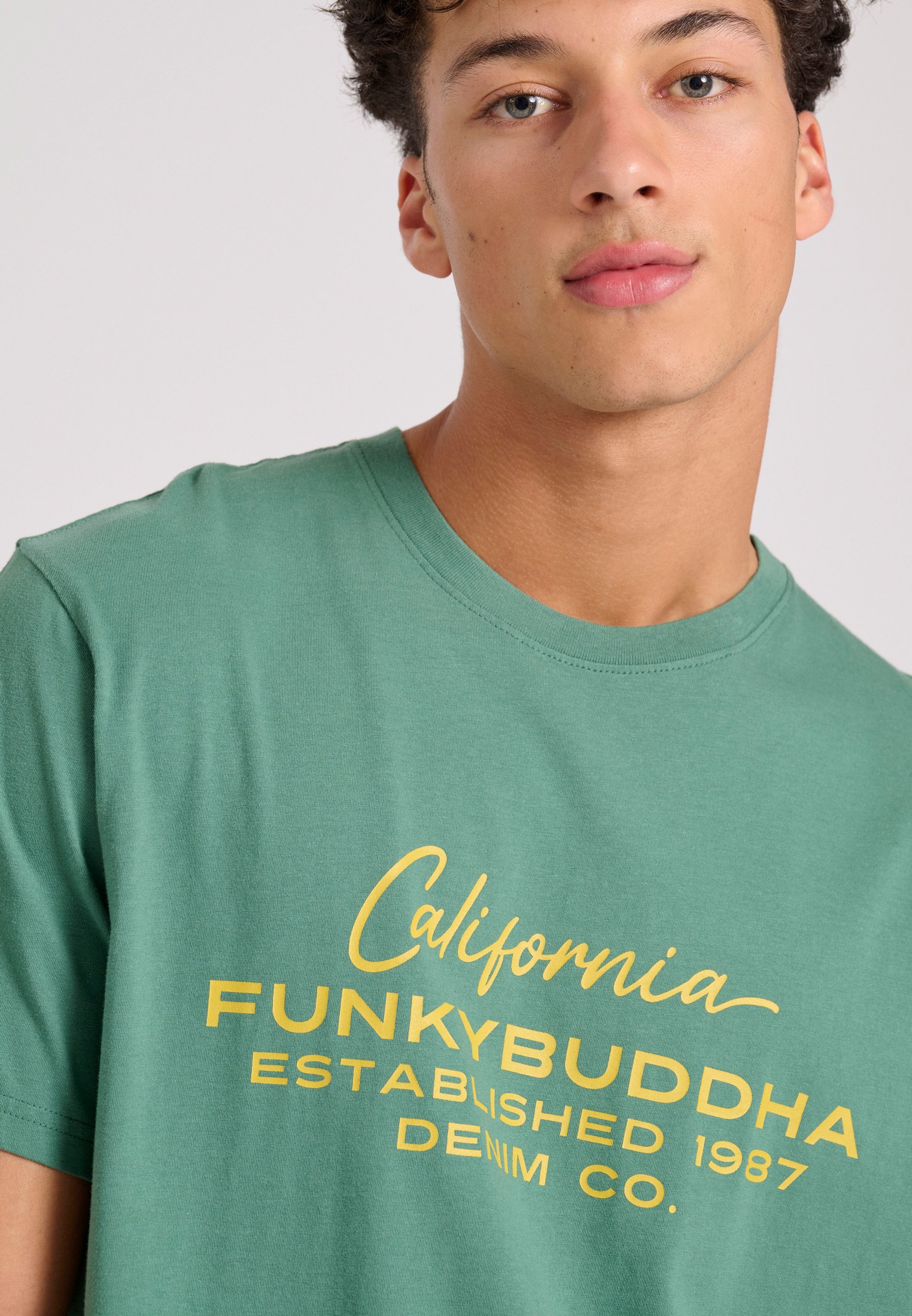 Men's Shirts Funky Buddha Green