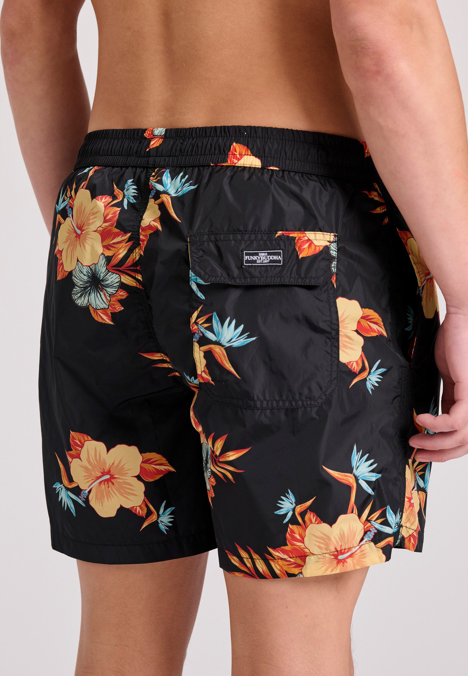 Men's Swim Shorts Funky Buddha Black