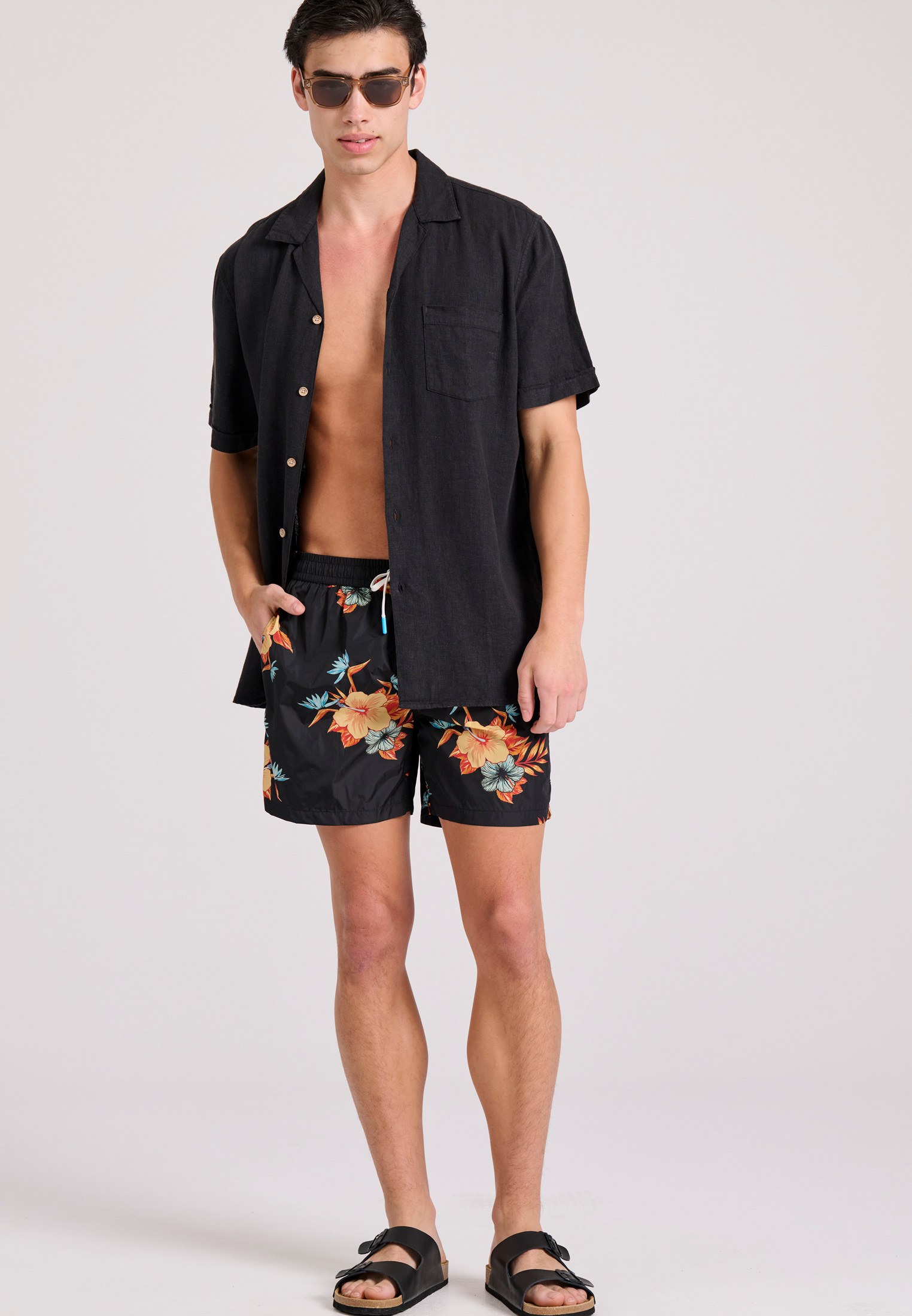 Men's Swim Shorts Funky Buddha Black