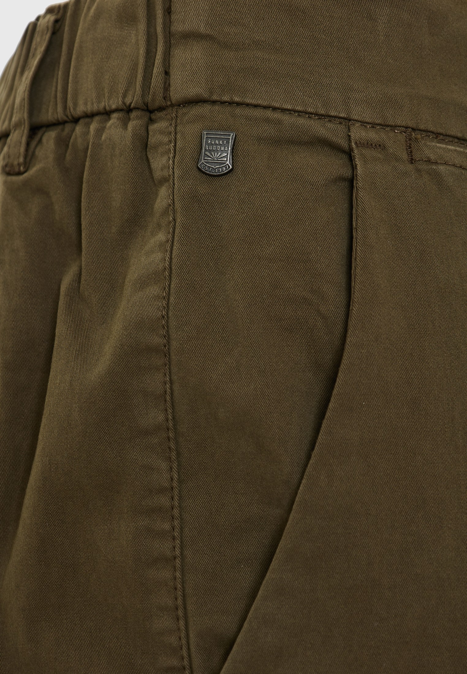 Men's Trousers Funky Buddha Khaki