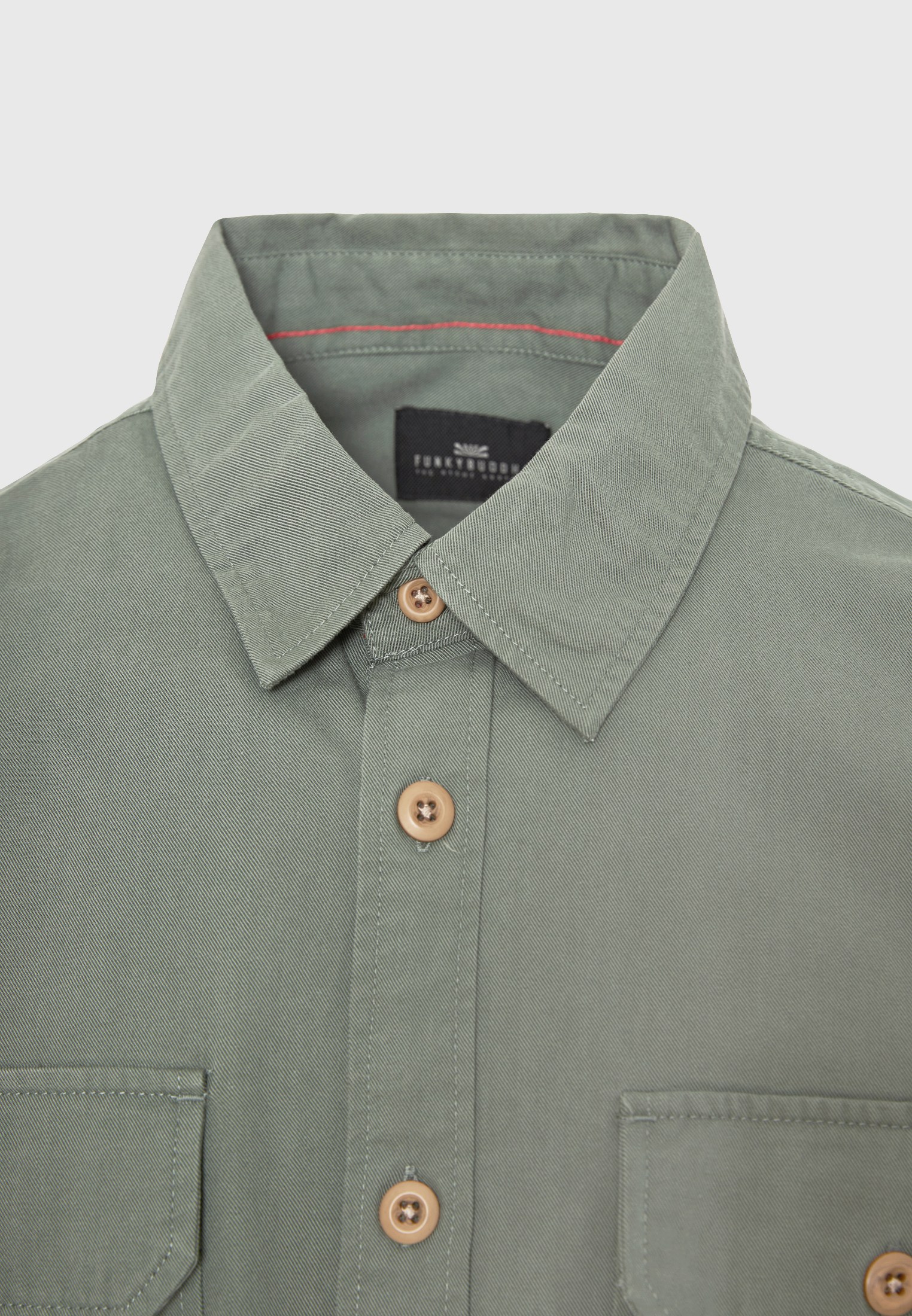 Men's Shirts Funky Buddha Khaki