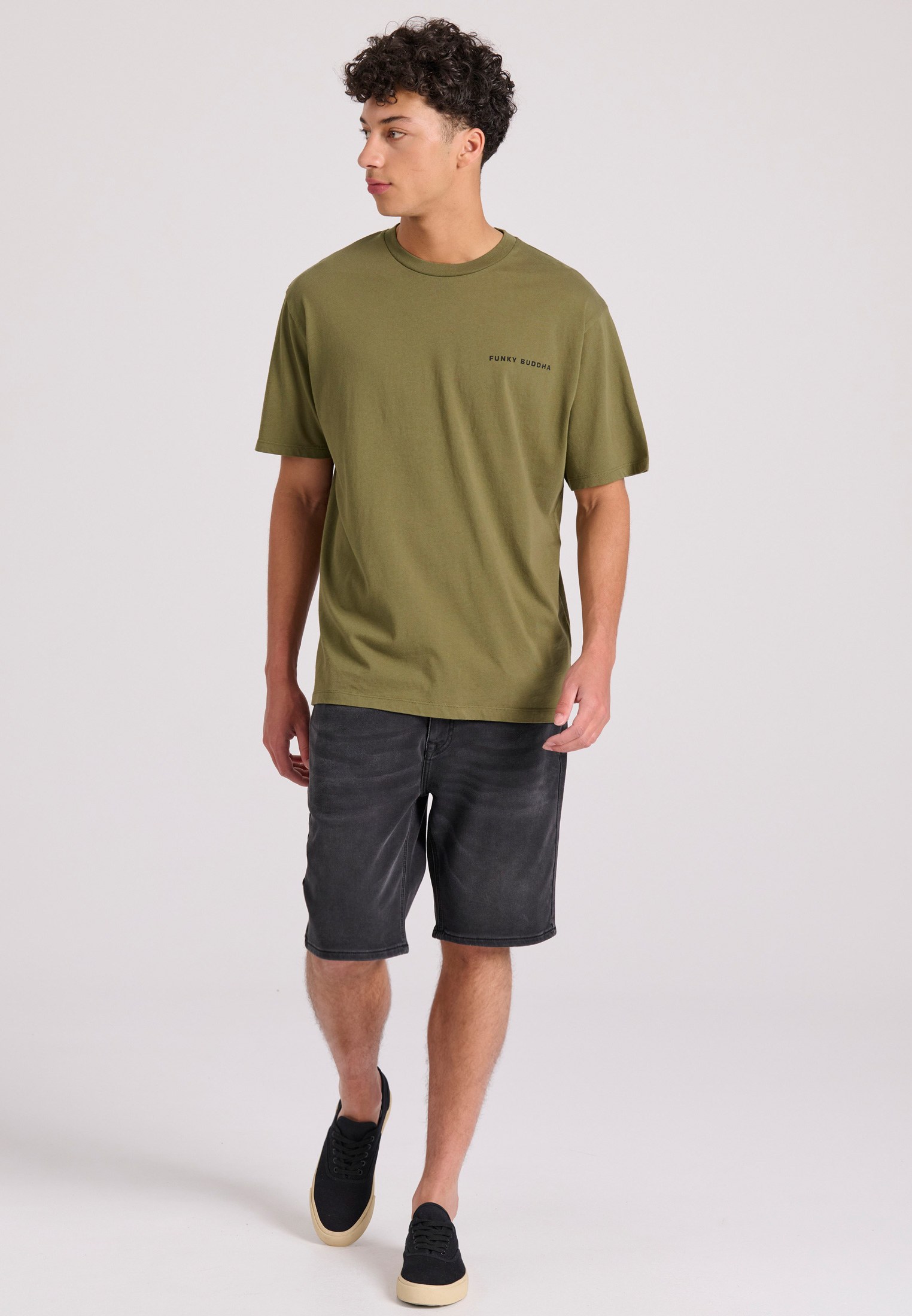 Men's Shirts Funky Buddha Khaki