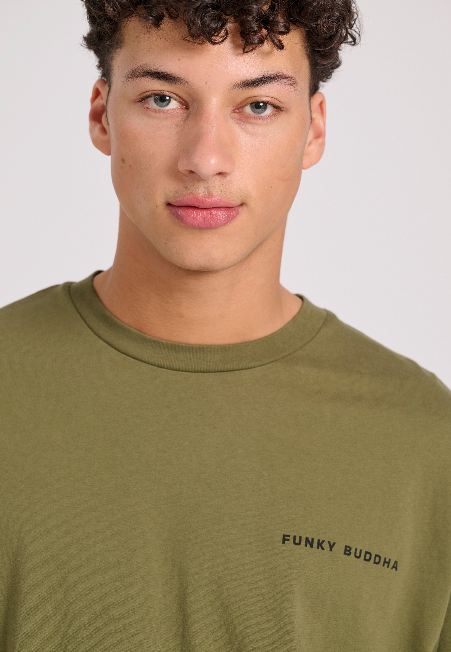 Men's Shirts Funky Buddha Khaki