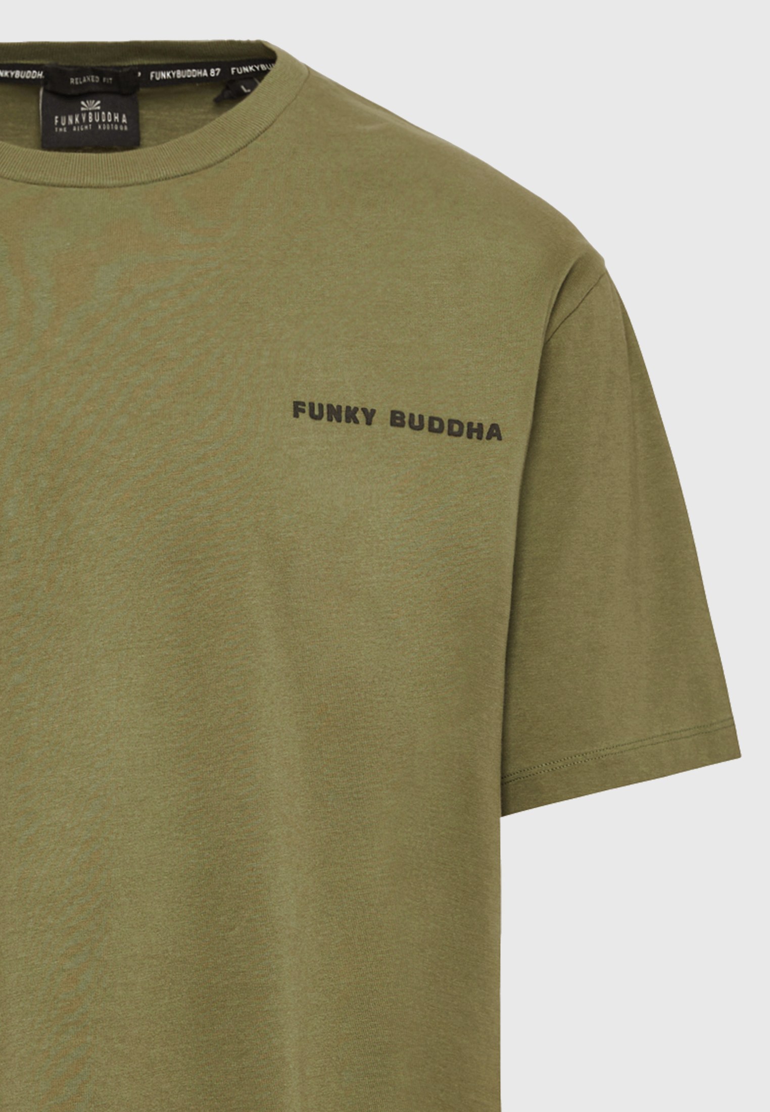 Men's Shirts Funky Buddha Khaki