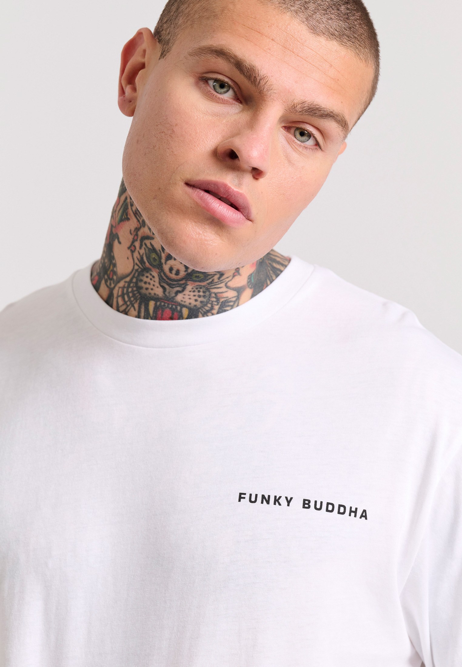 Men's Shirts Funky Buddha White
