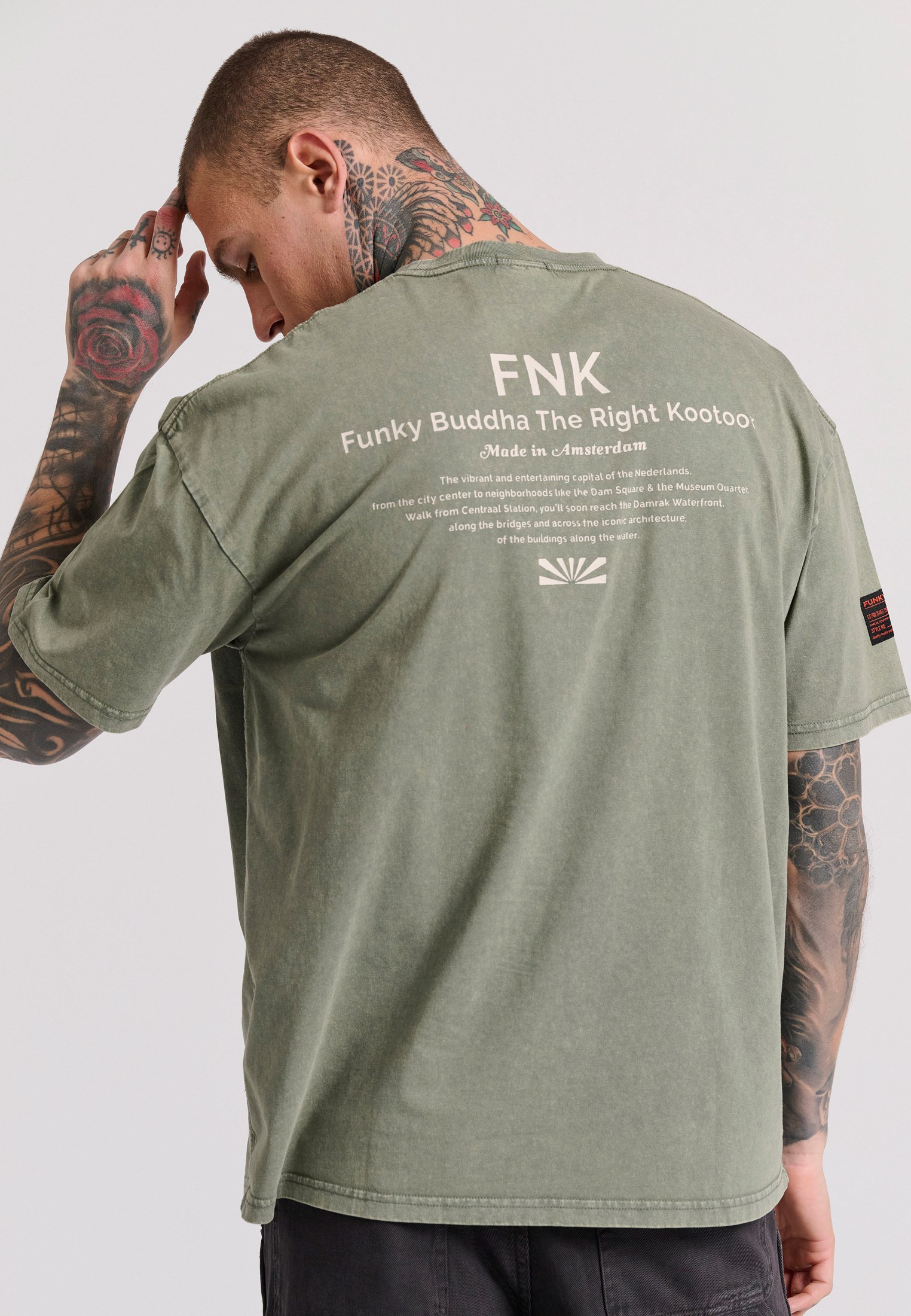 Men's Shirts Funky Buddha Khaki