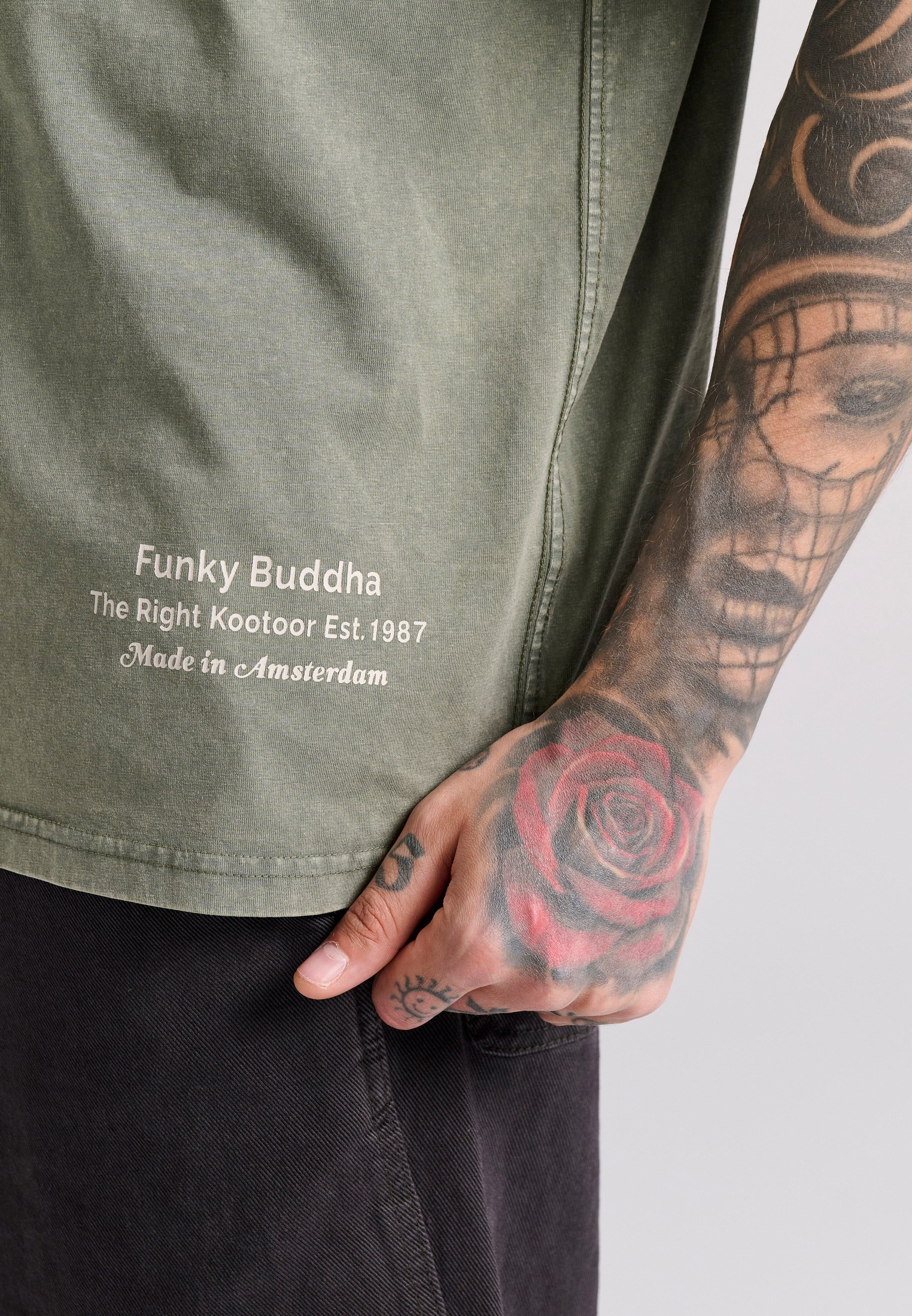 Men's Shirts Funky Buddha Khaki