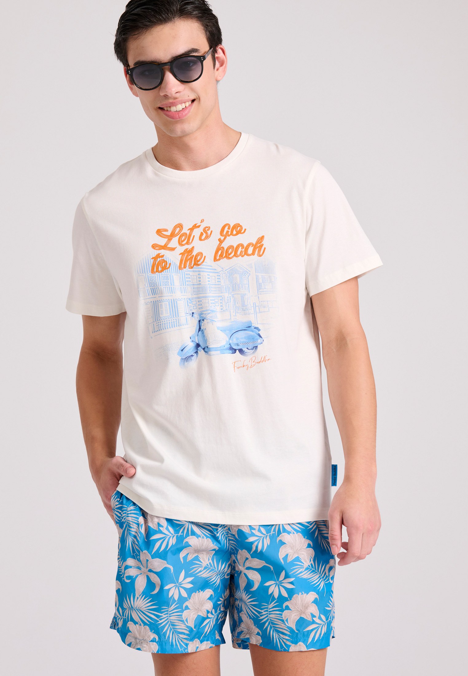 Men's Swim Shorts Funky Buddha Blue