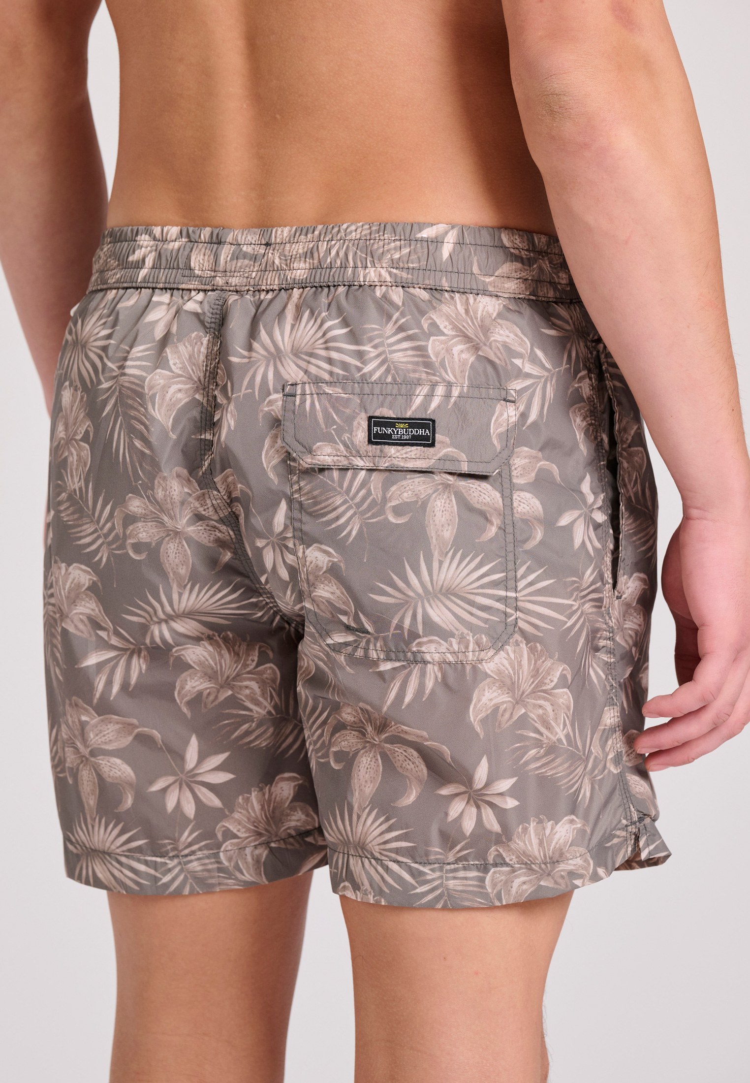 Men's Swim Shorts Funky Buddha Khaki